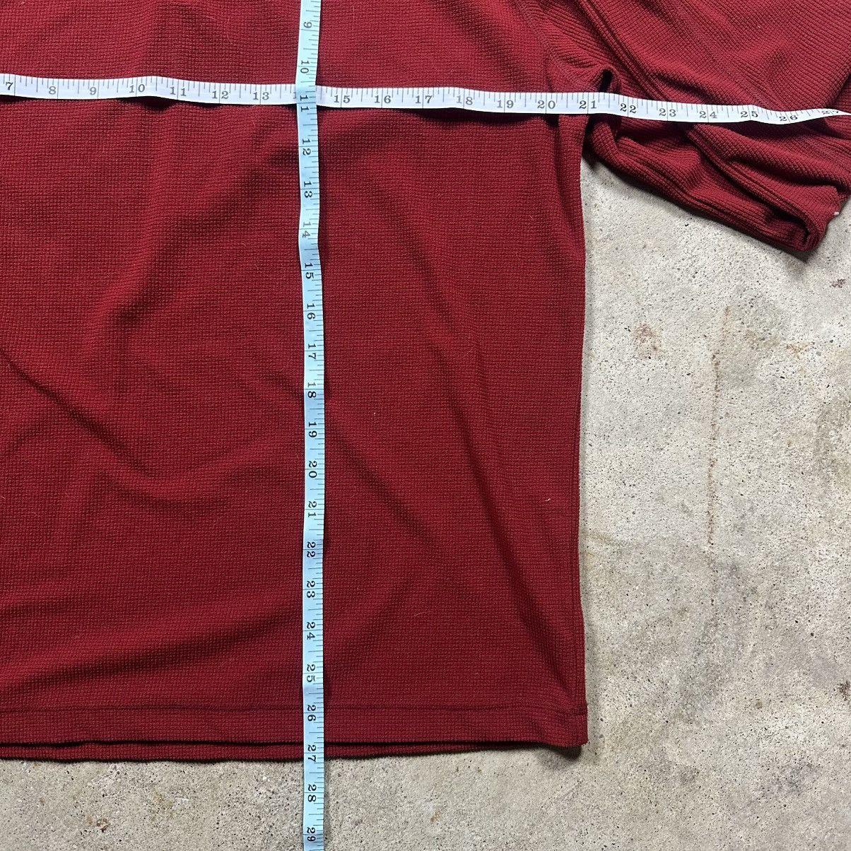 Nike ACG Vintage Y2K Red Nike ACG Waffle Knit Thermal 1/4 Zip Size M Size US M / EU 48-50 / 2 - 6 Thumbnail