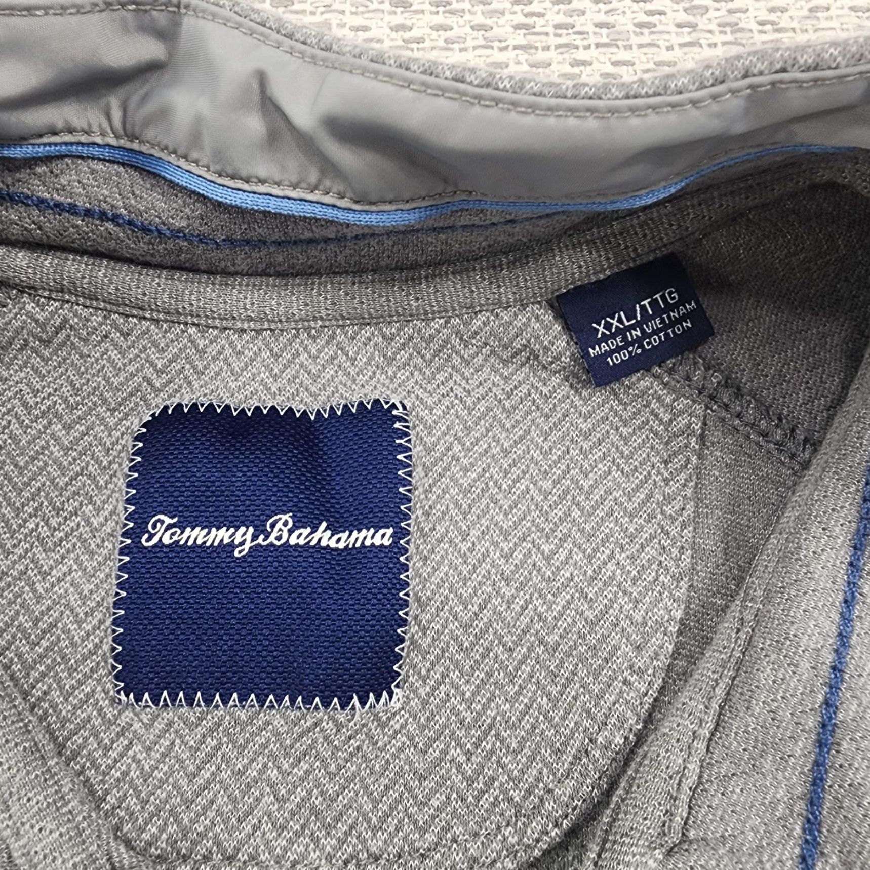 Tommy Bahama Tommy Bahama Sweater Mens 2XL Gray Henley Mock Neck Raglan Size US XXL / EU 58 / 5 - 5 Thumbnail