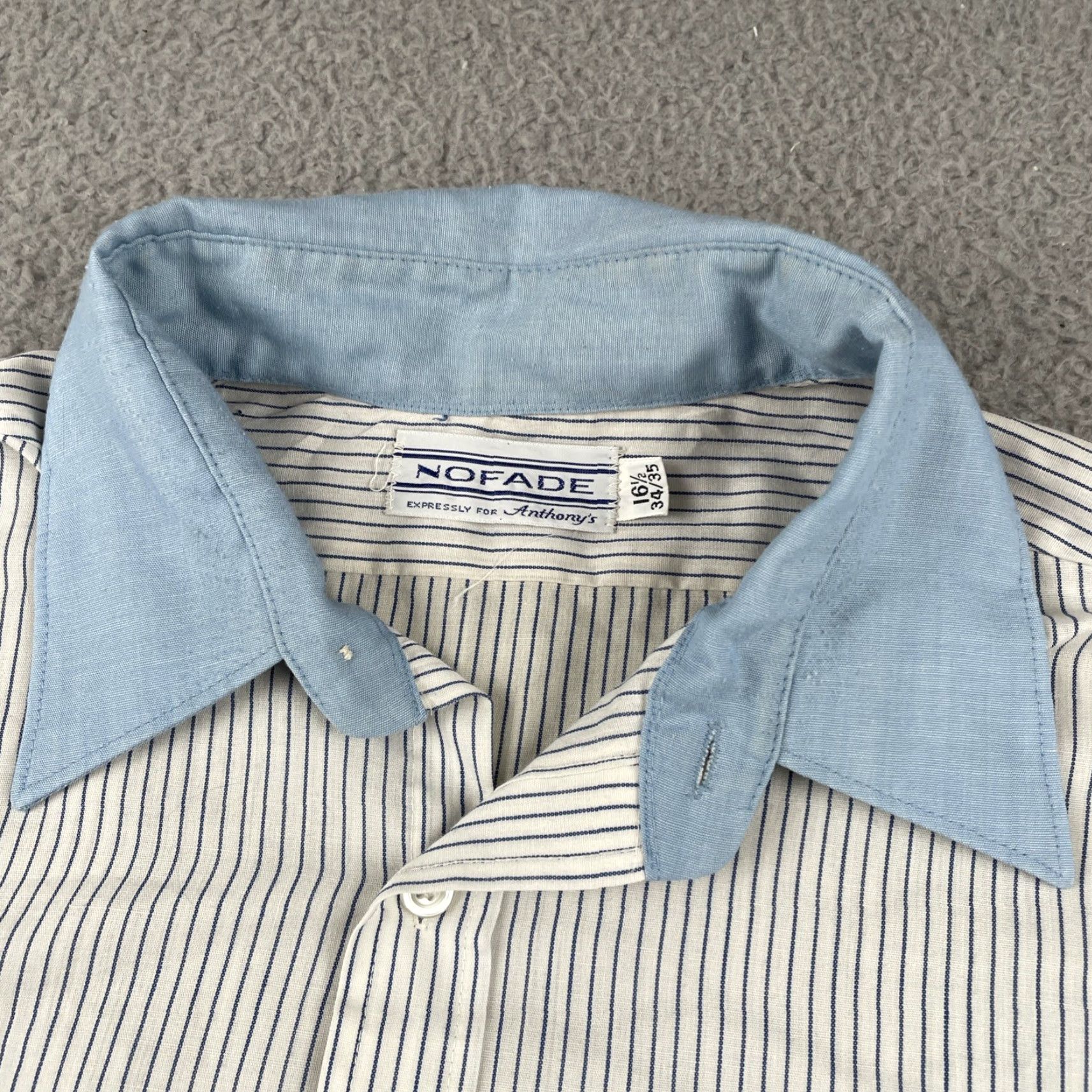 Vintage VINTAGE No Fade Button Shirt Long Sleeve Striped Collared White XL-2XL Men SS Size US XL / EU 56 / 4 - 3 Thumbnail