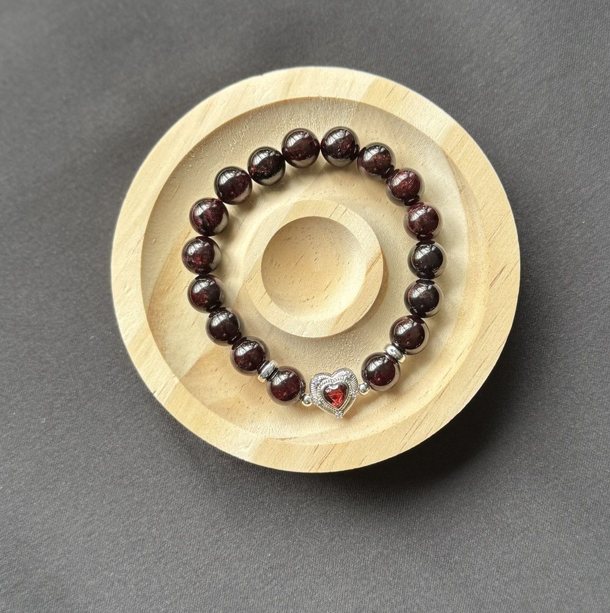 Handmade Garnet Bracelet Size ONE SIZE - 3 Thumbnail