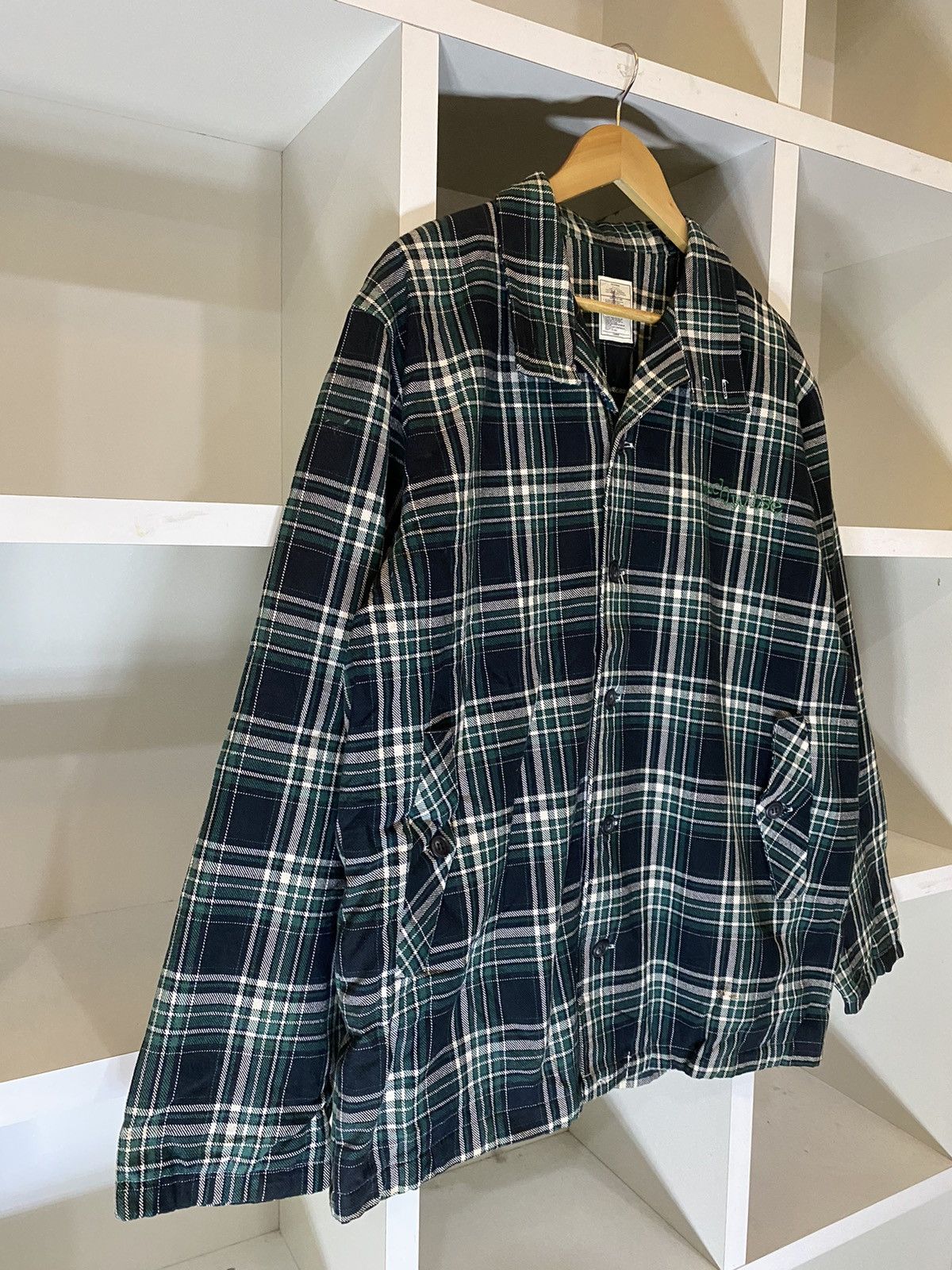 Flannel × Japanese Brand × Vintage Techwise Flannel Jacket Size US L / EU 52-54 / 3 - 5 Thumbnail