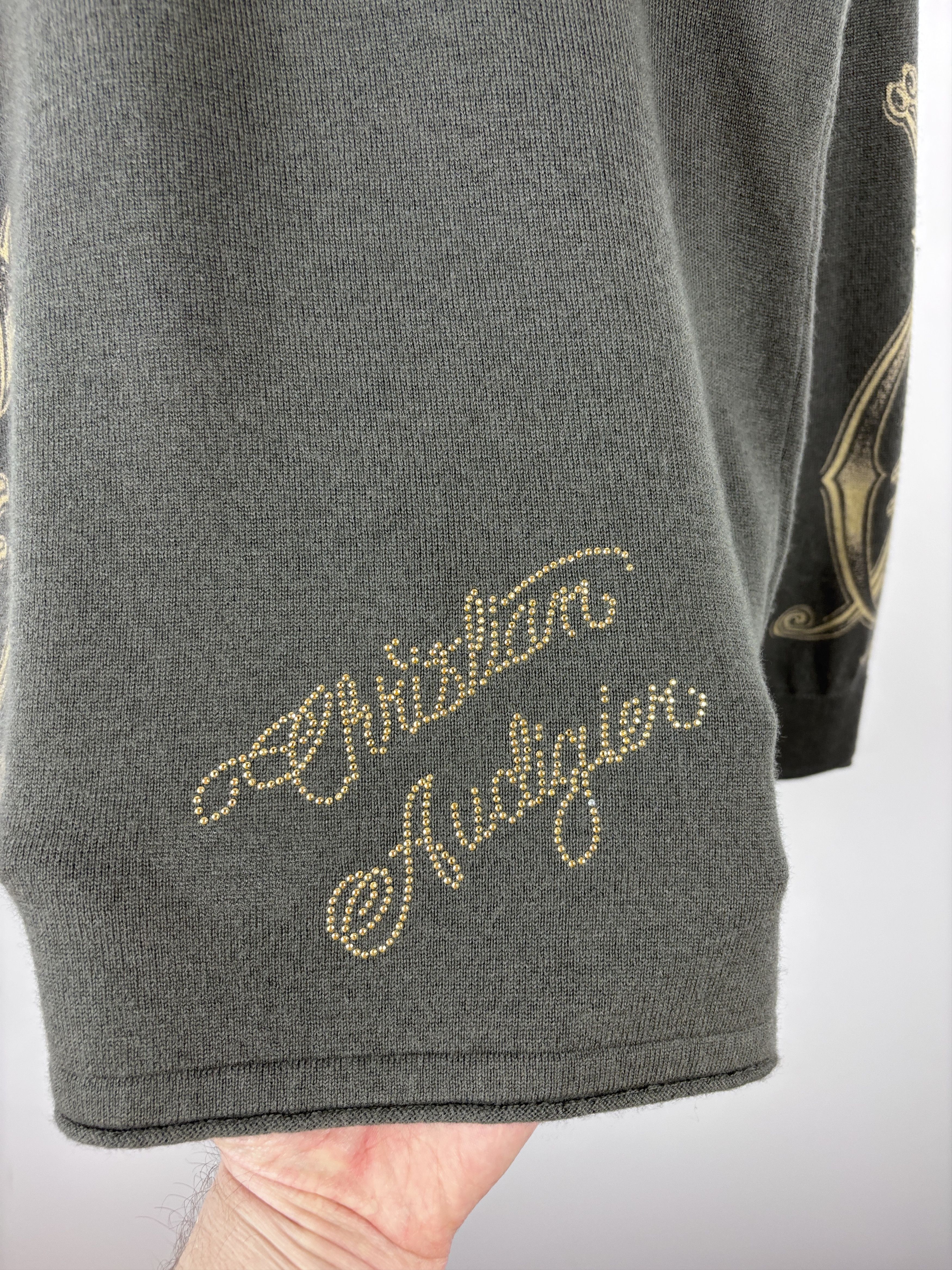 Christian Audigier × Vintage Christian Audigier Los Angeles Sweatshirt Rhinestones L Size US L / EU 52-54 / 3 - 5 Thumbnail