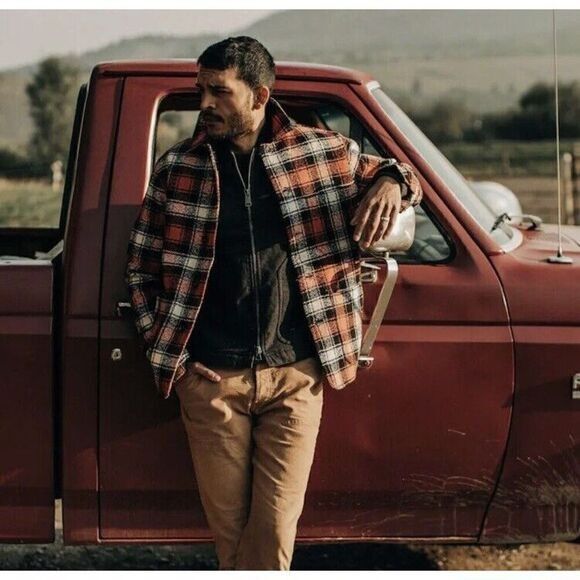 Taylor Stitch Taylor Stitch Ojai Jacket in Garnet Wool Blend Plaid Chore Size US S / EU 44-46 / 1 - 6 Thumbnail