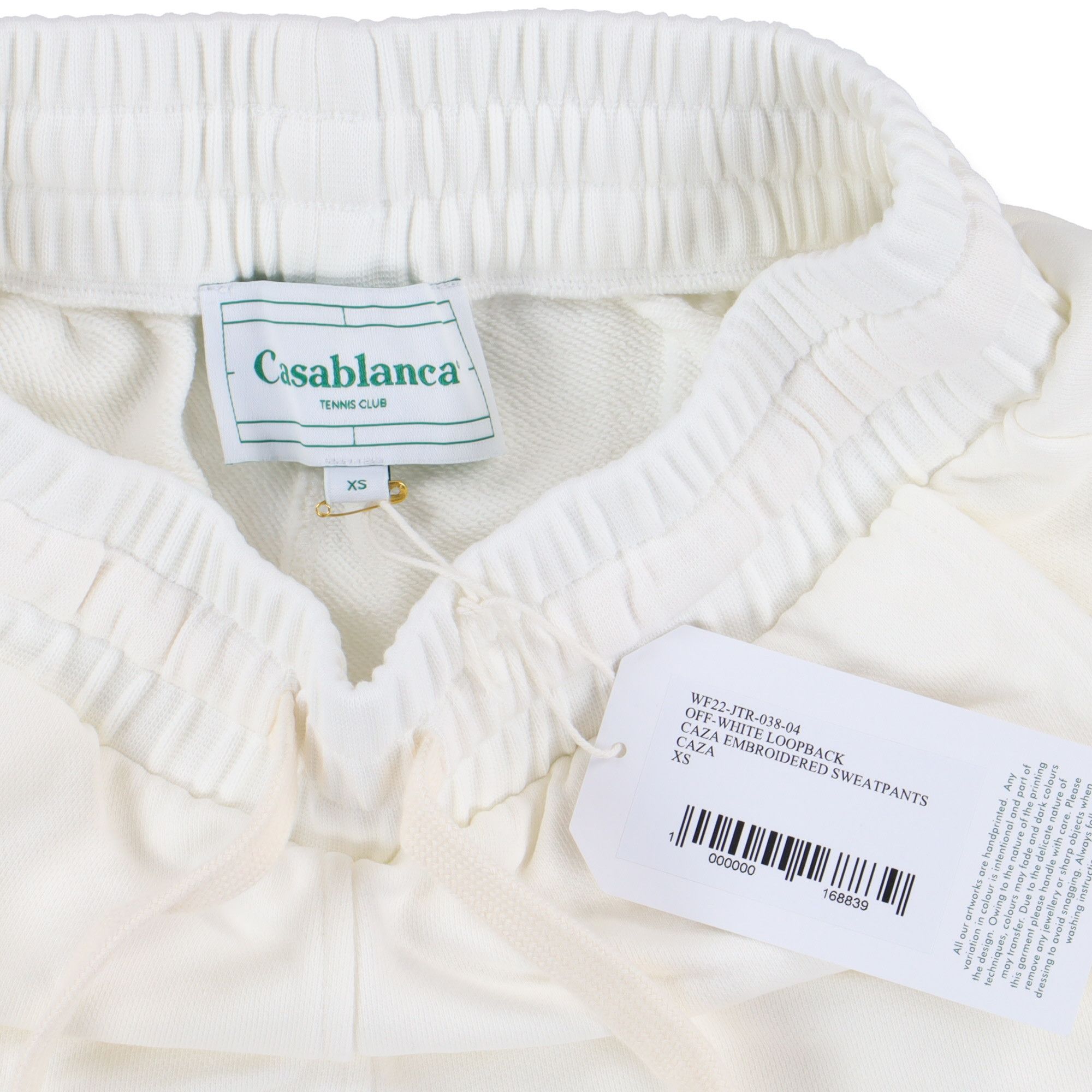 Casablanca White Caza Embroidered Logo Sweatpants Size 28" / US 6 / IT 42 - 5 Thumbnail