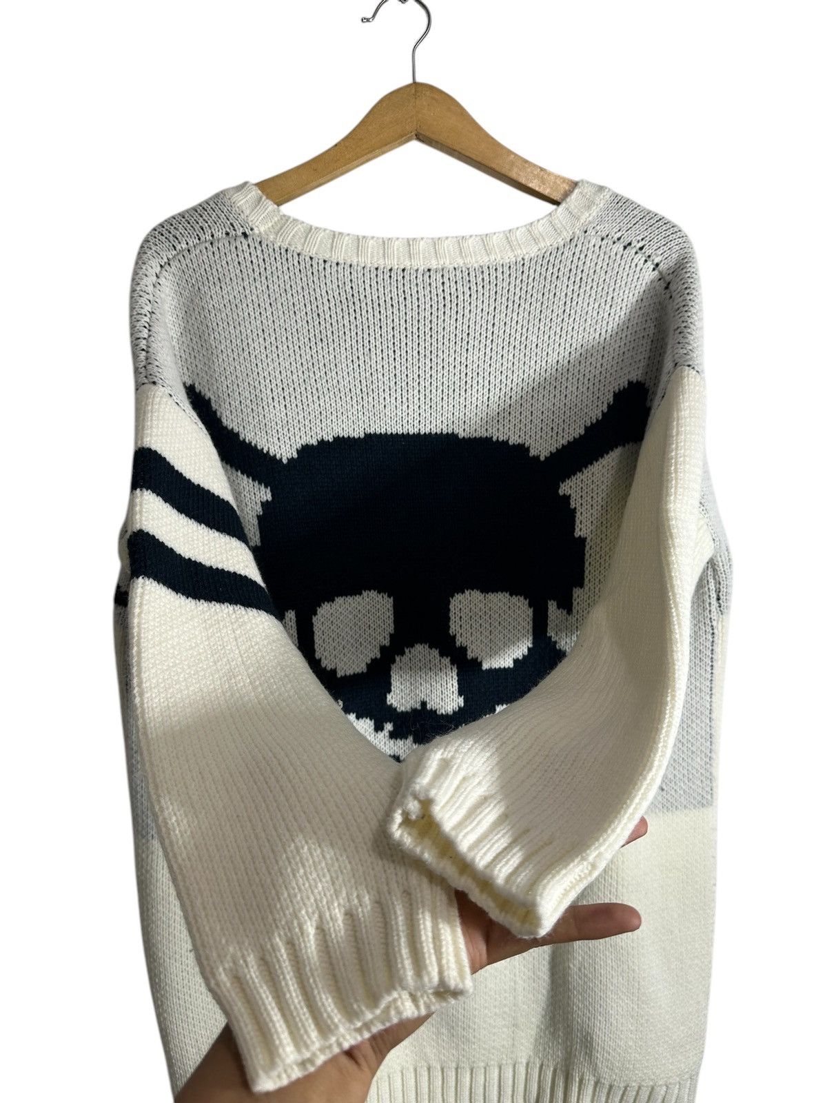 Japanese Brand ARCHIVE BIG SKULL SISOUHOR KNIT CARDIGAN PUNK KAPITAL STYLE Size US L / EU 52-54 / 3 - 6 Thumbnail