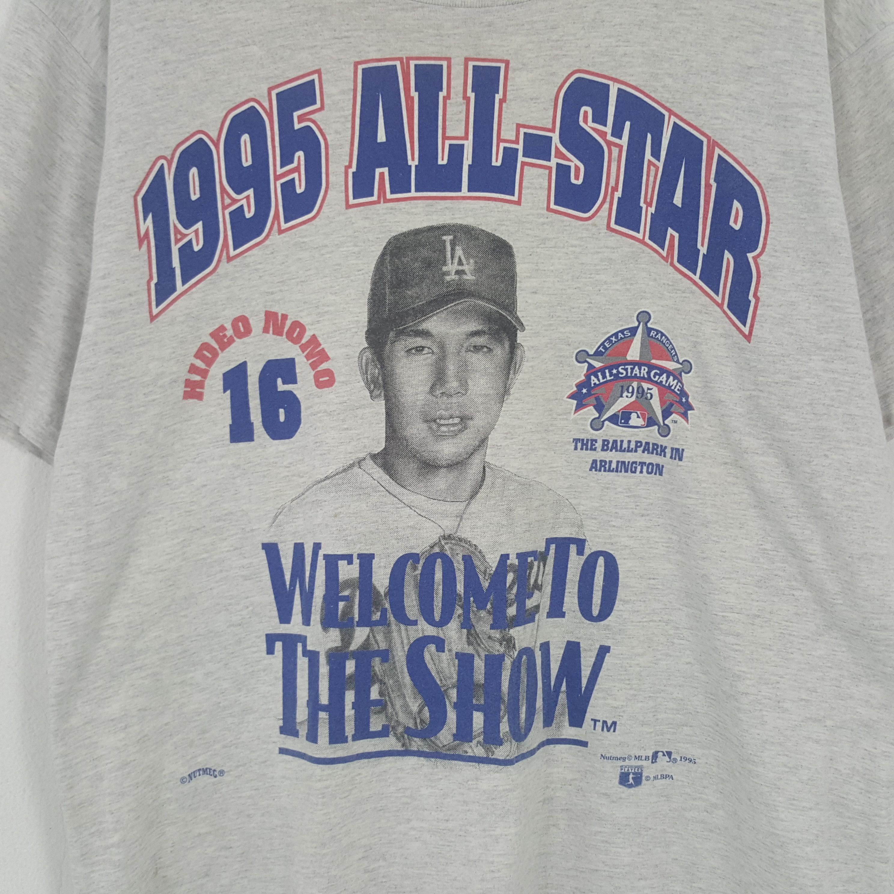 MLB × Nutmeg × Vintage Vintage Nutmeg Hideo Nomo 16 Baseball Team 1995 Tshirt Size US L / EU 52-54 / 3 - 2 Thumbnail