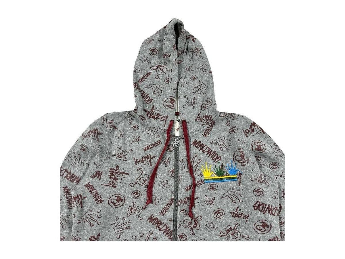 Stussy Stussy Girl Oldskool Fullprint Rasta Fullzip Hoodie Jacket Size US S / EU 44-46 / 1 - 3 Thumbnail