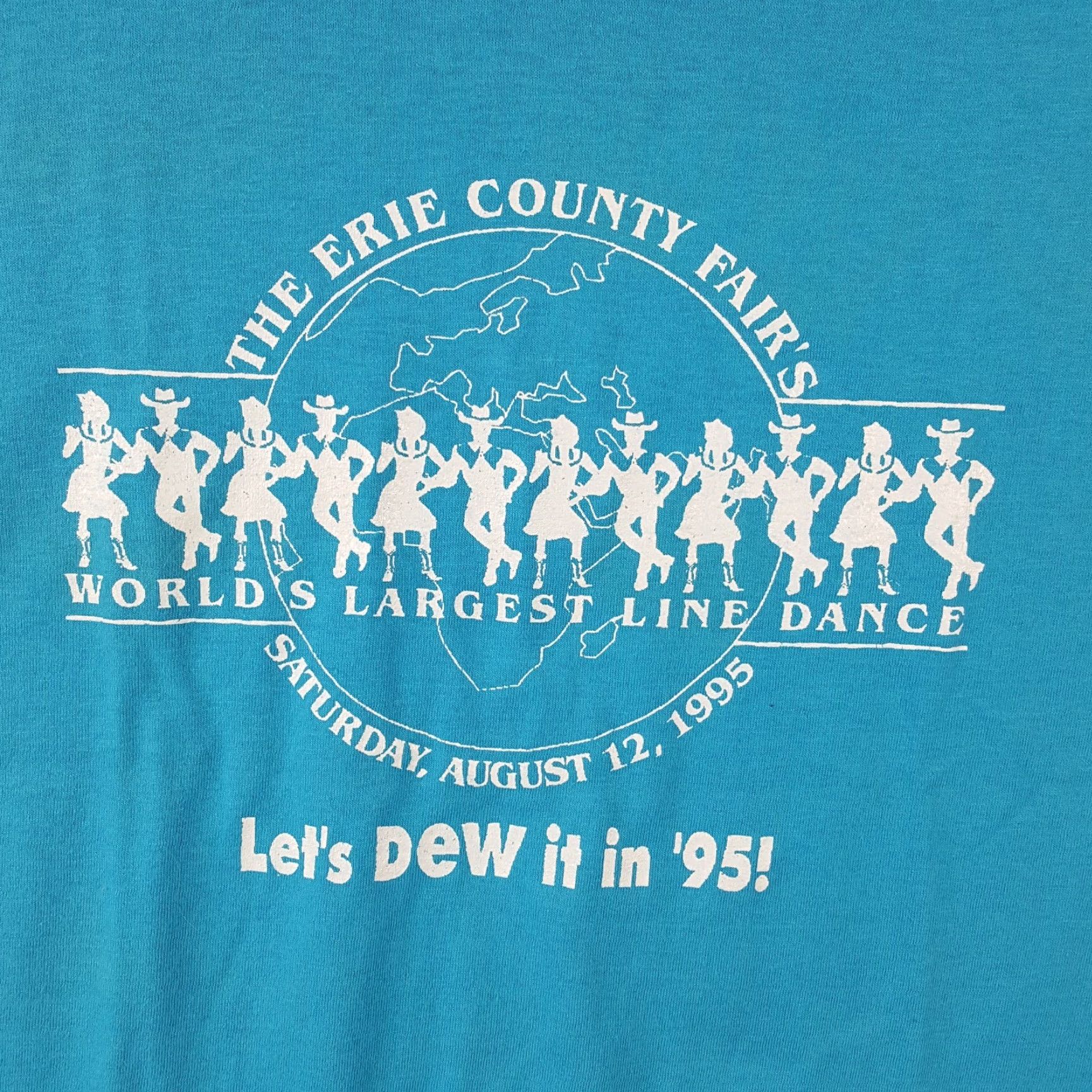 Vintage VINTAGE 90s Western T-Shirt Men Size Medium Cotton Mountain Dew Line Dancing Retro Y2K Outdoor Size US M / EU 48-50 / 2 - 3 Thumbnail