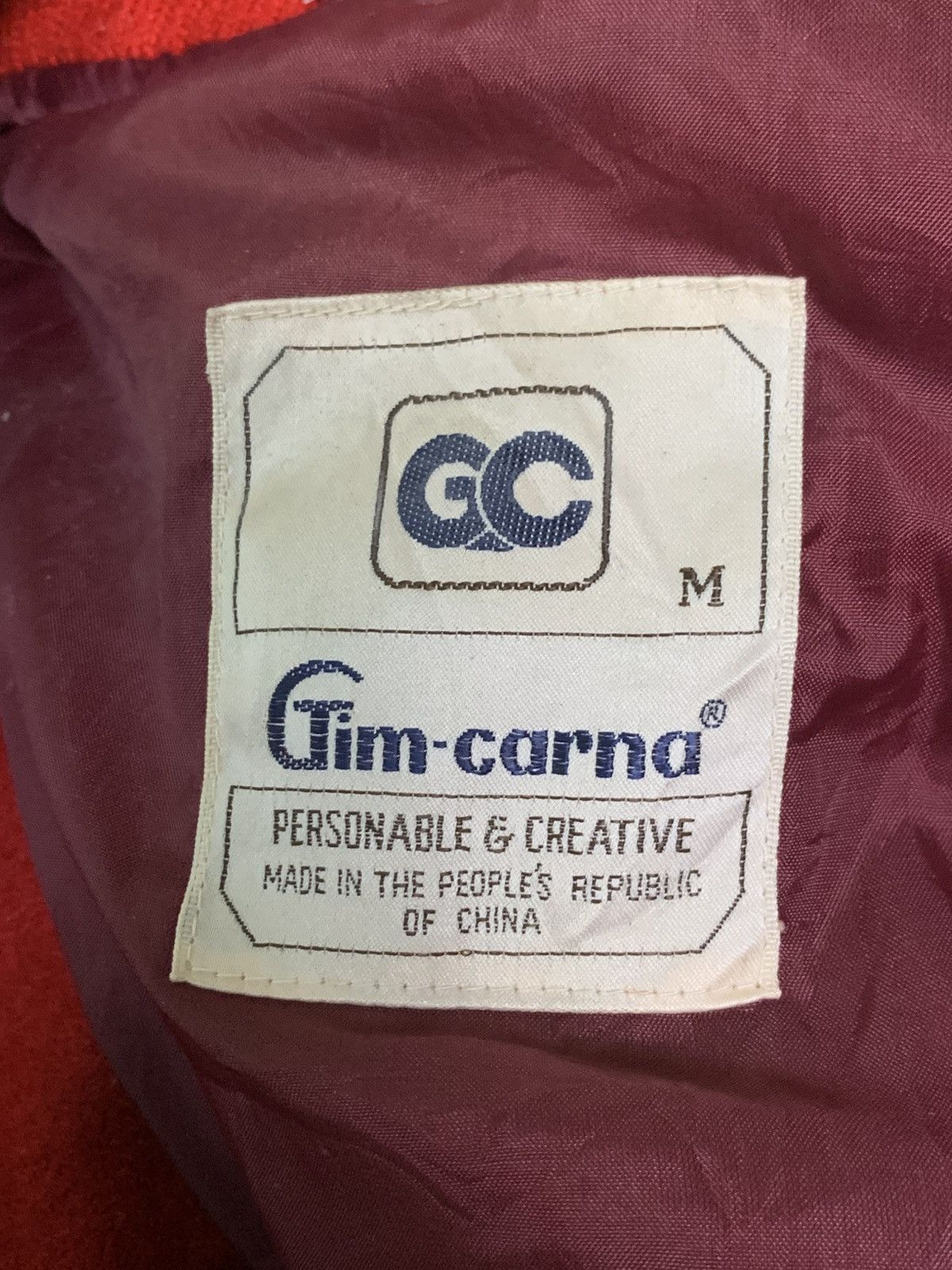 Japanese Brand Rare Design Vintage Gim-Carna Sportswear Varsity Jackets Size M / US 6-8 / IT 42-44 - 4 Thumbnail