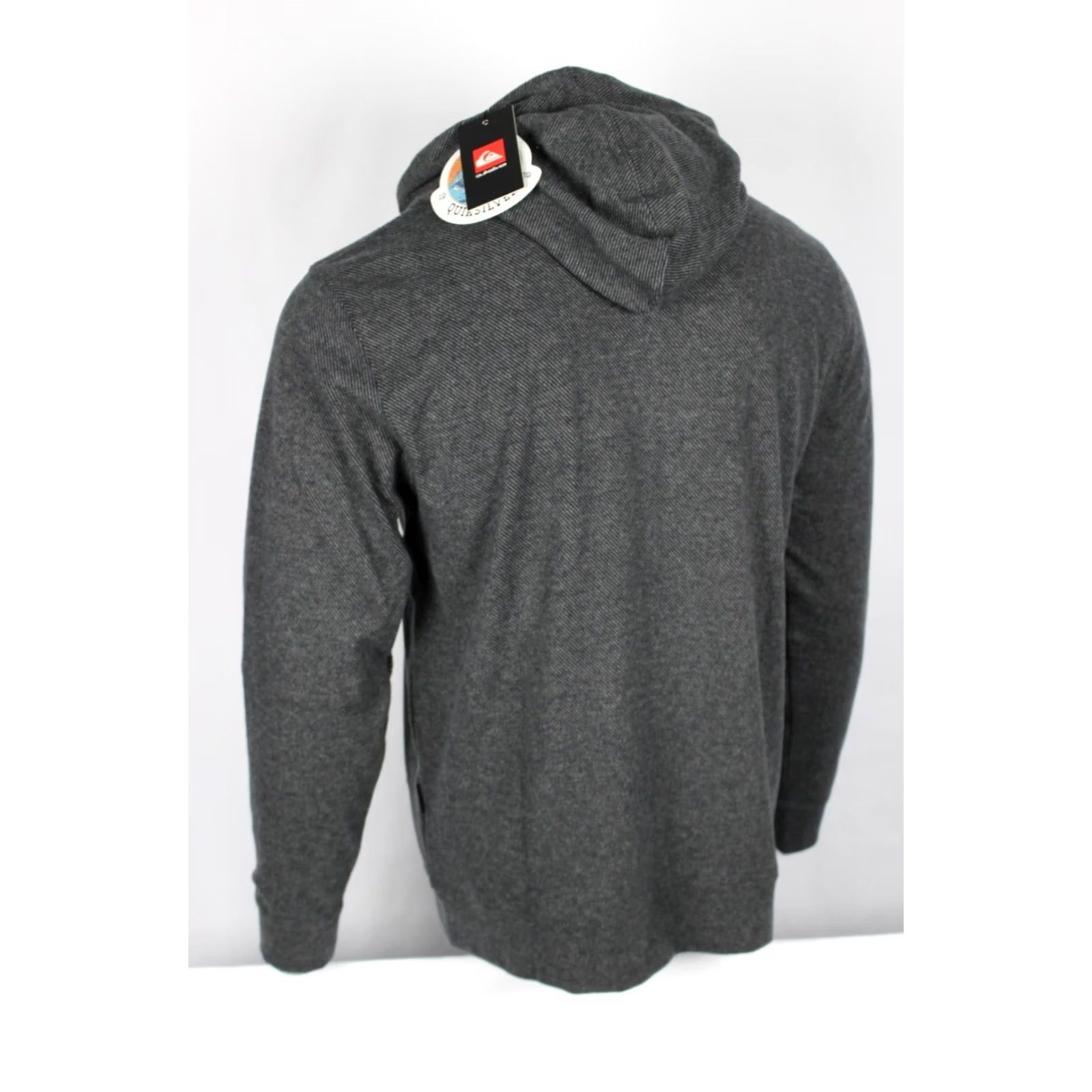 Quiksilver Quiksilver Men's Full Zip Hoodie Patch Logo Super Soft M Medium Black Size US M / EU 48-50 / 2 - 2 Thumbnail