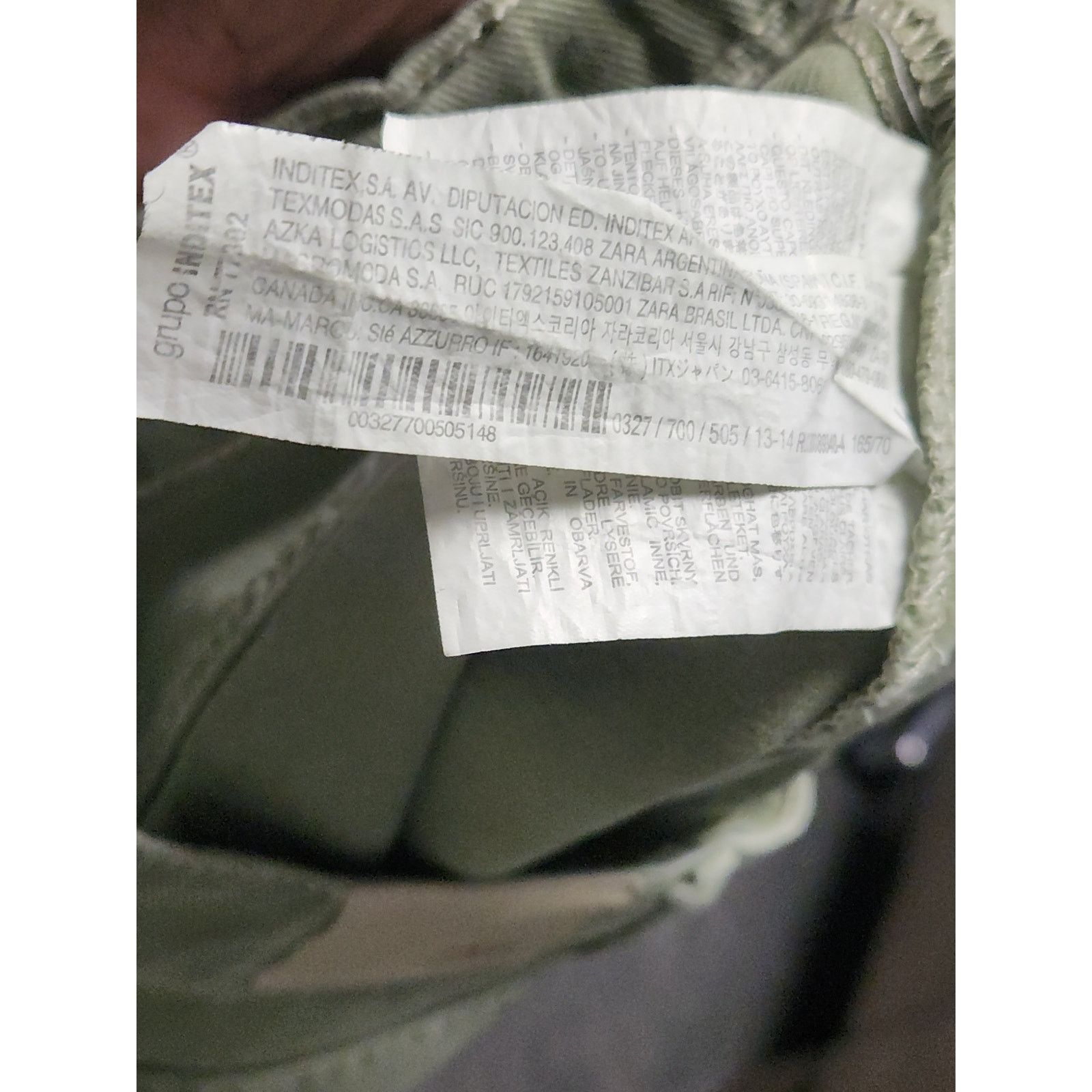 Zara Zara Mini Skirt Kids 13-14 NWOT Olive/Green Denim Size 36" / US 14 / IT 50 - 11 Thumbnail