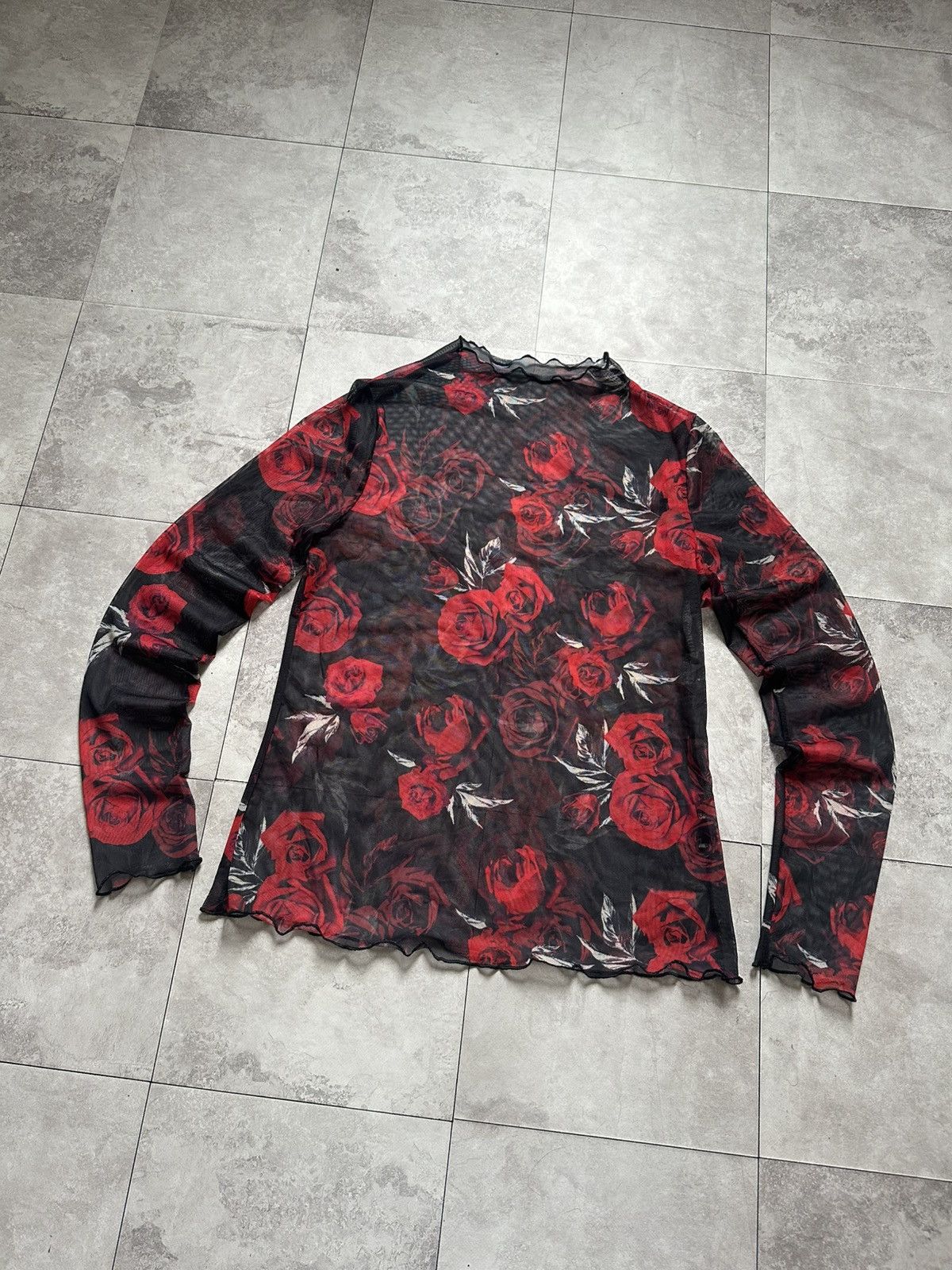 Hysteric Glamour Cute Floral Hysteric Glamour JPG Vibe Mesh Long Sleeve Size L / US 10 / IT 46 - 3 Thumbnail