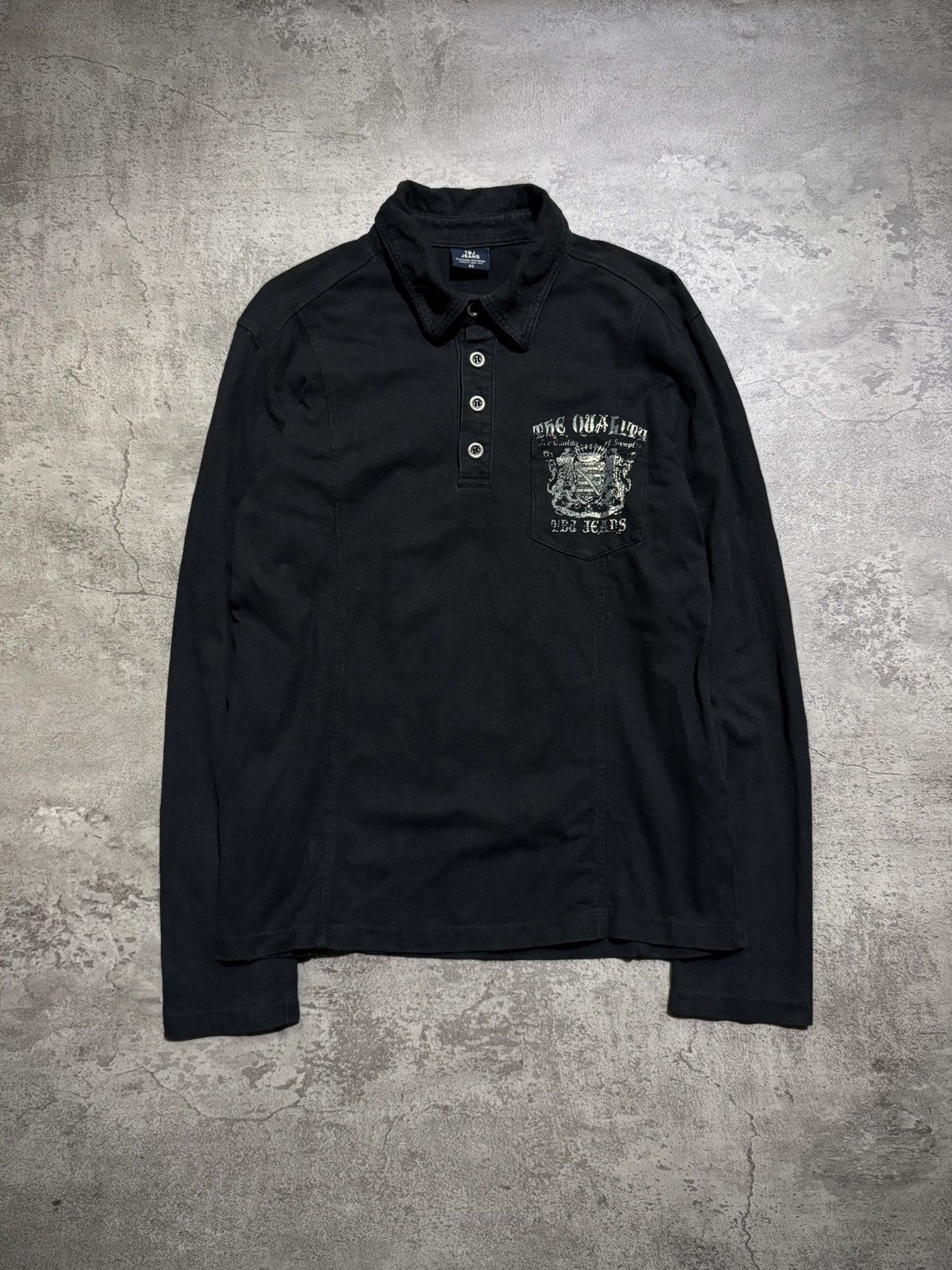 Japanese Brand Y2K TBJ JEANS IFSIXWASNINE LONGSLEEVE Size US M / EU 48-50 / 2 - 1 Thumbnail
