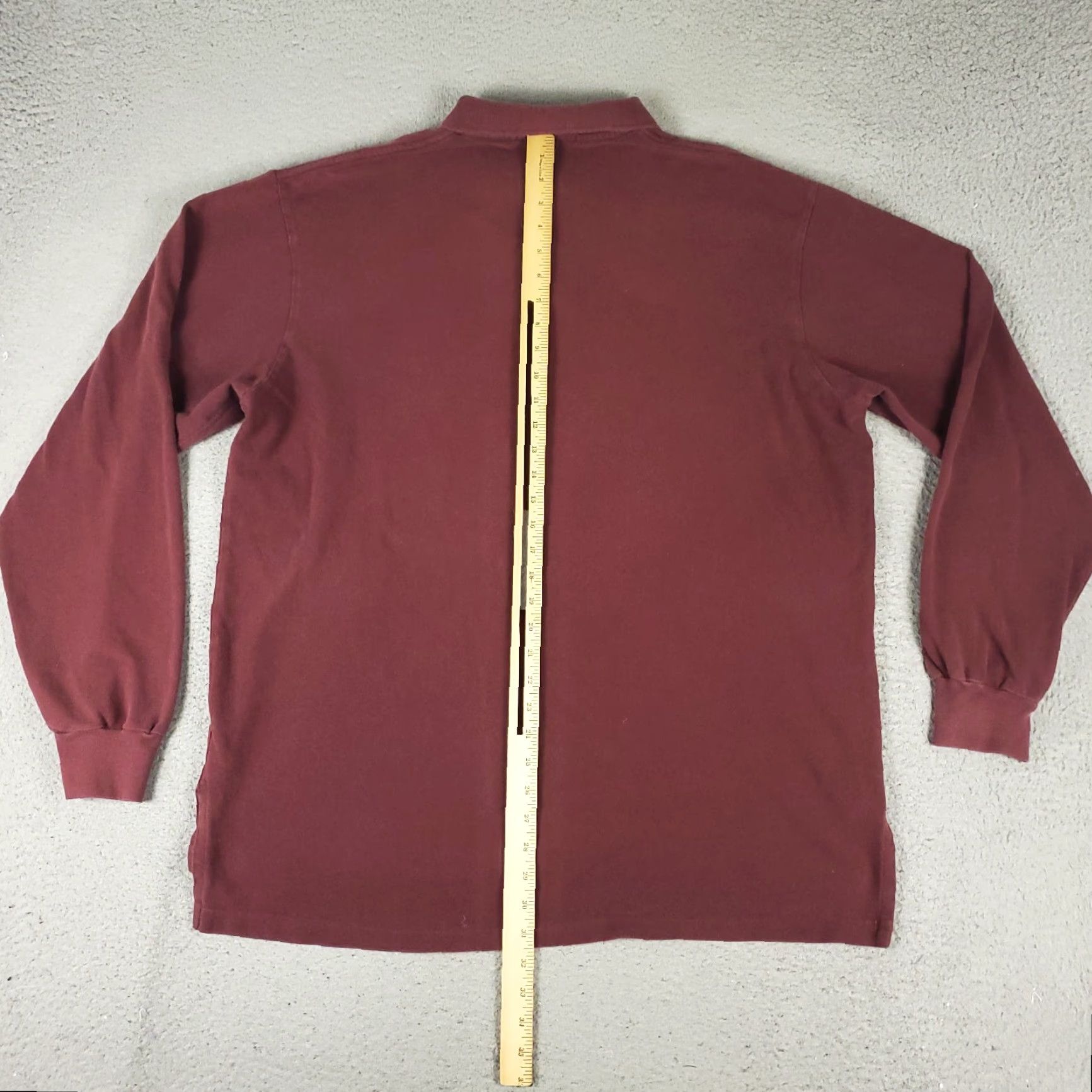 Ralph Lauren VINTAGE Ralph Lauren Polo Shirt Mens 2XL Red Solid Long Sleeve Button Collar Logo Classic Preppy Mens Size US XXL / EU 58 / 5 - 6 Thumbnail