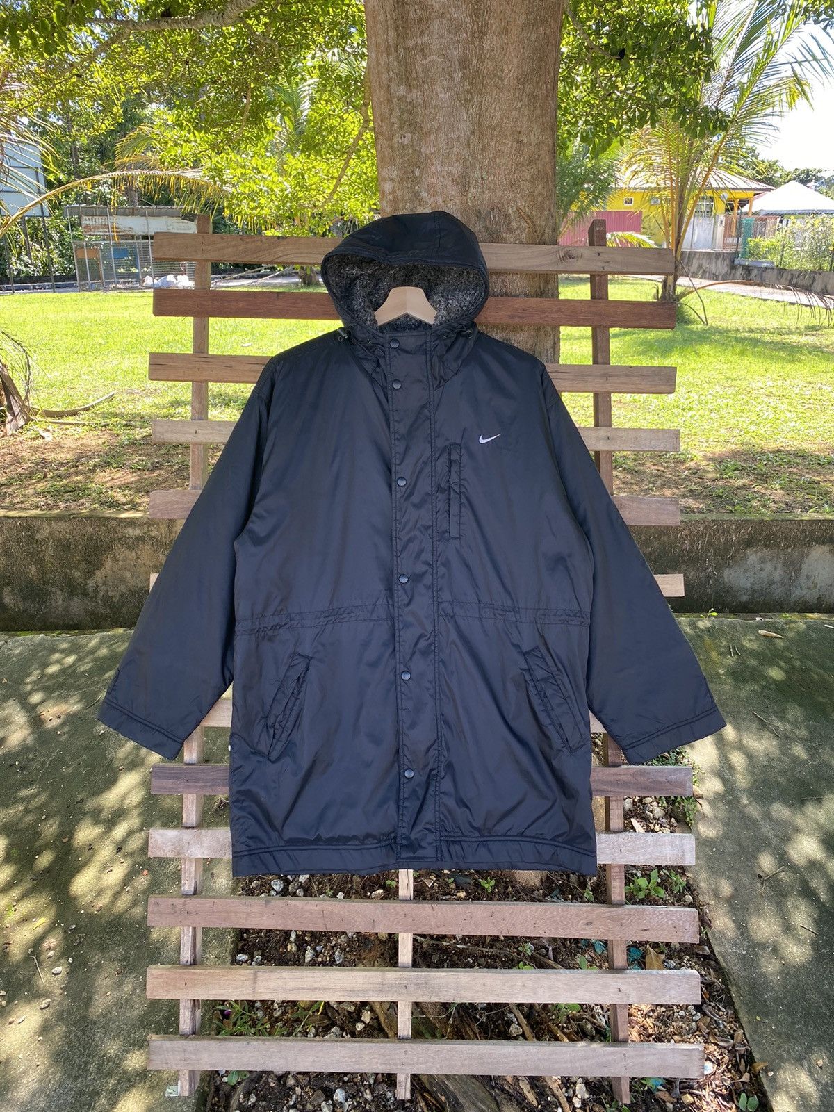Nike × Vintage Vintage Y2K Nike Black Coach Jacket Size US L / EU 52-54 / 3 - 1 Thumbnail