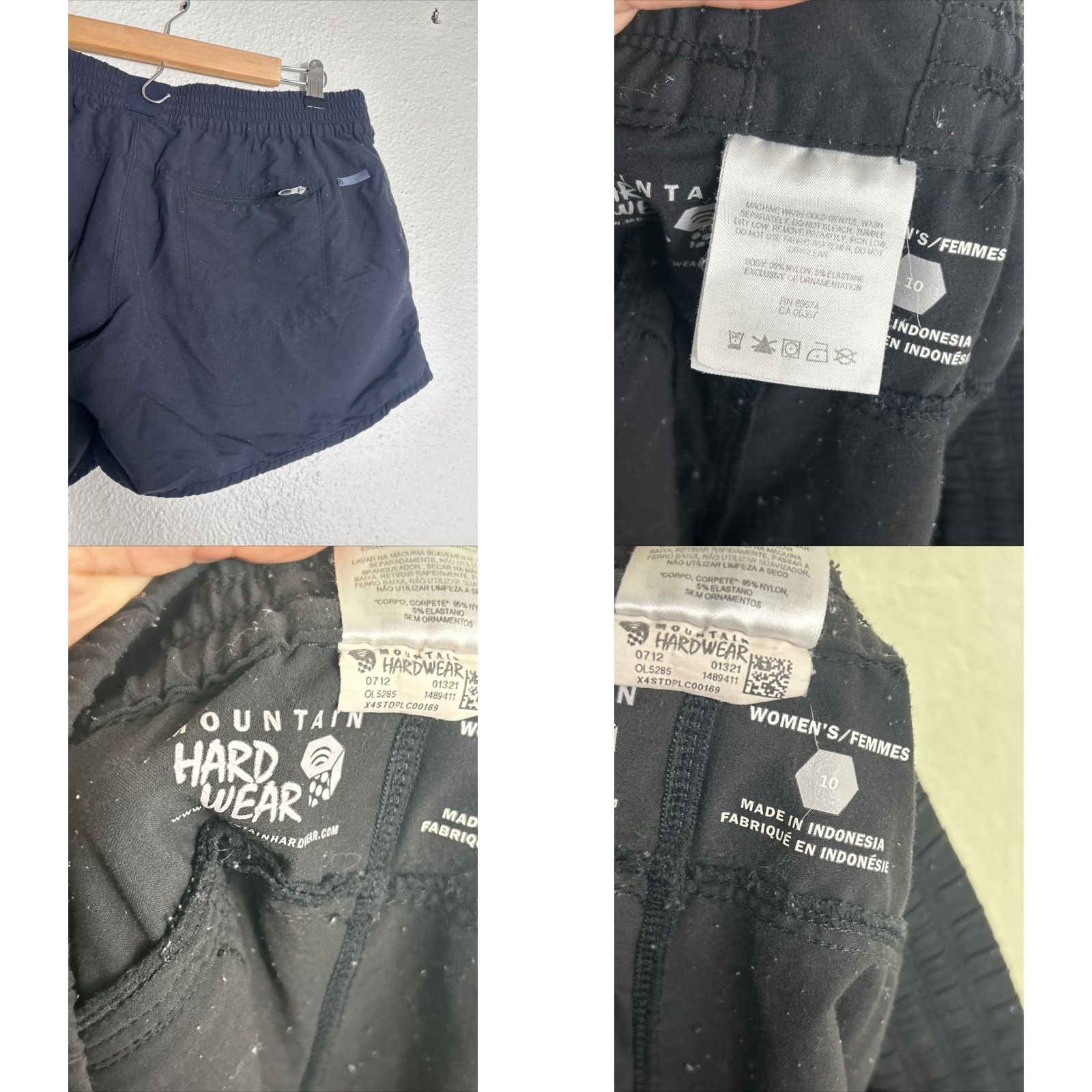 Mountain Hardwear Mountain Hardwear Shorts Womens Size 10 Black Nylon Hiking Elastane 32x5 Size 32" / US 10 / IT 46 - 8 Thumbnail