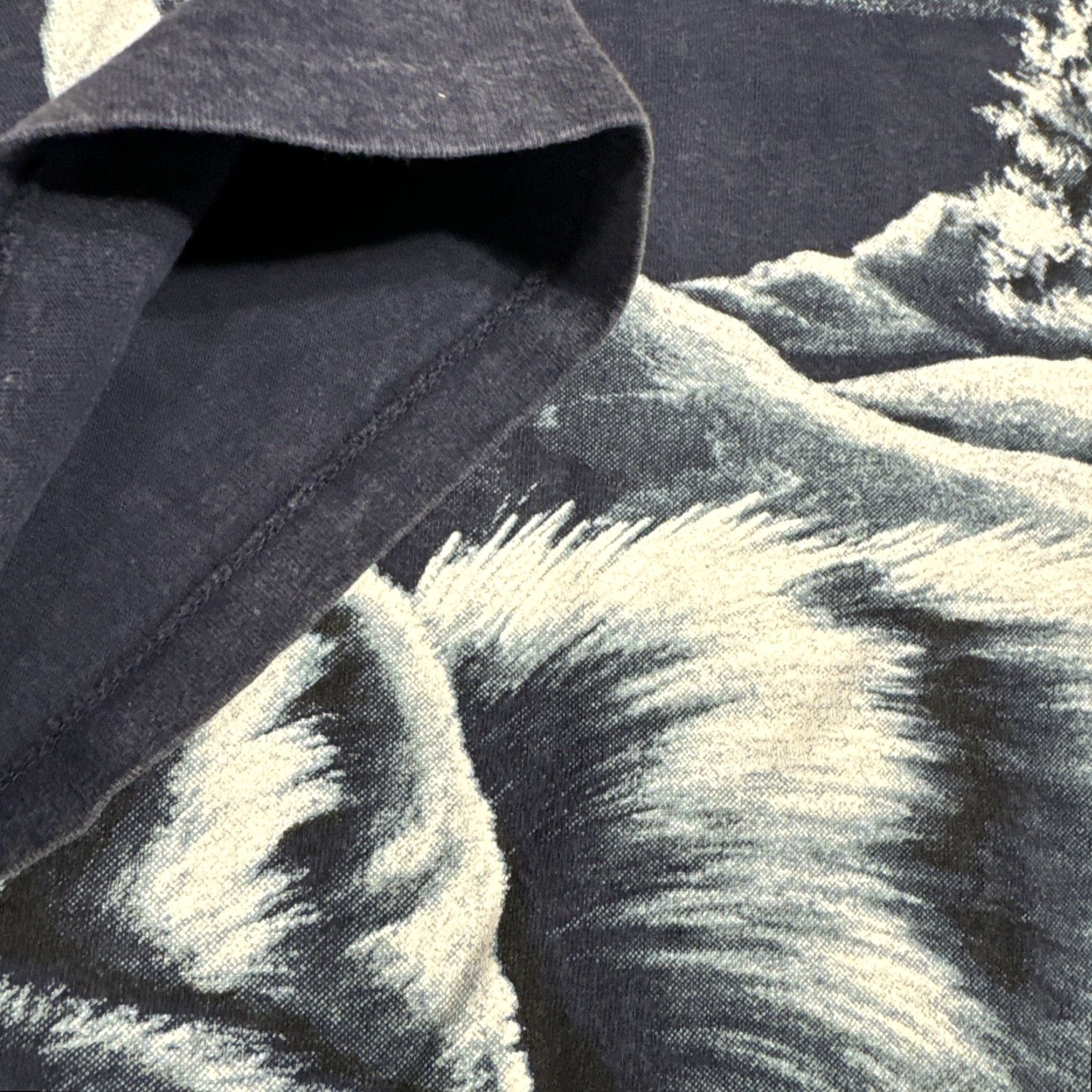 Vintage VINTAGE 1994 Wolf Husky Nature All Over Print T-Shirt L Mens Black Size US L / EU 52-54 / 3 - 7 Thumbnail