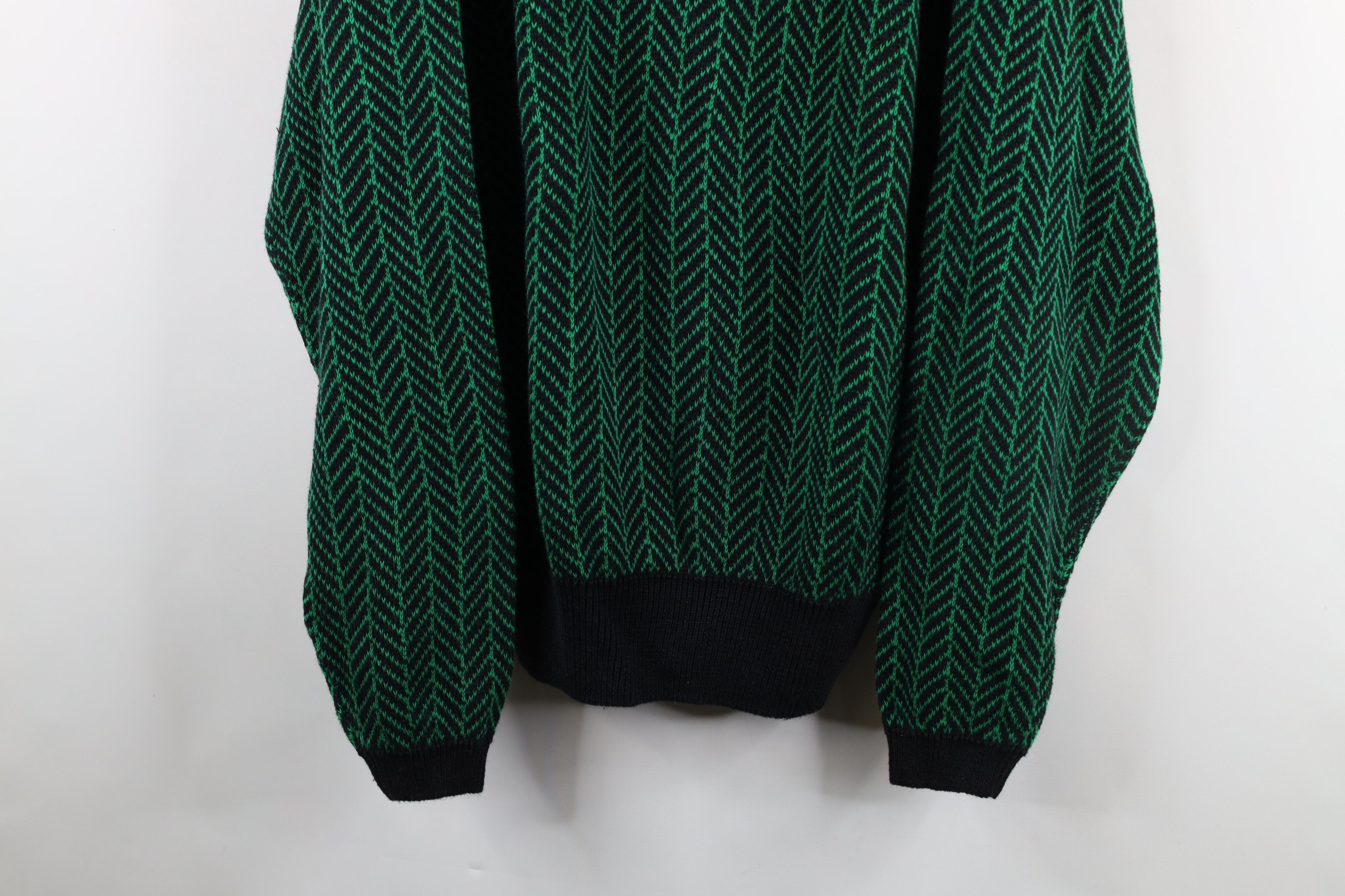 Vintage Deadstock Vintage 90s Streetwear Herringbone Knit Sweater Size US M / EU 48-50 / 2 - 3 Thumbnail