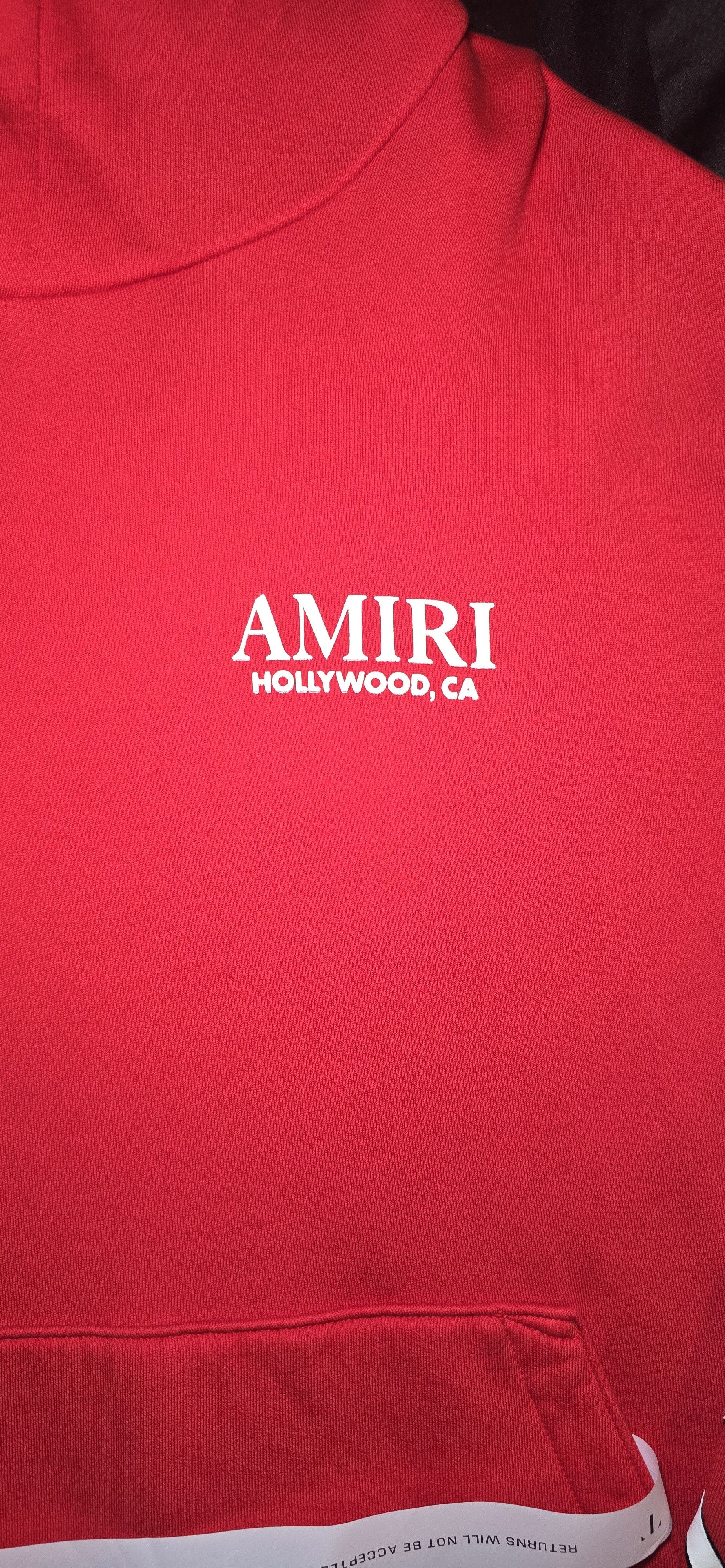 Amiri AMIRI BONES STACKED HOODIE RED SZ L Size US L / EU 52-54 / 3 - 6 Thumbnail