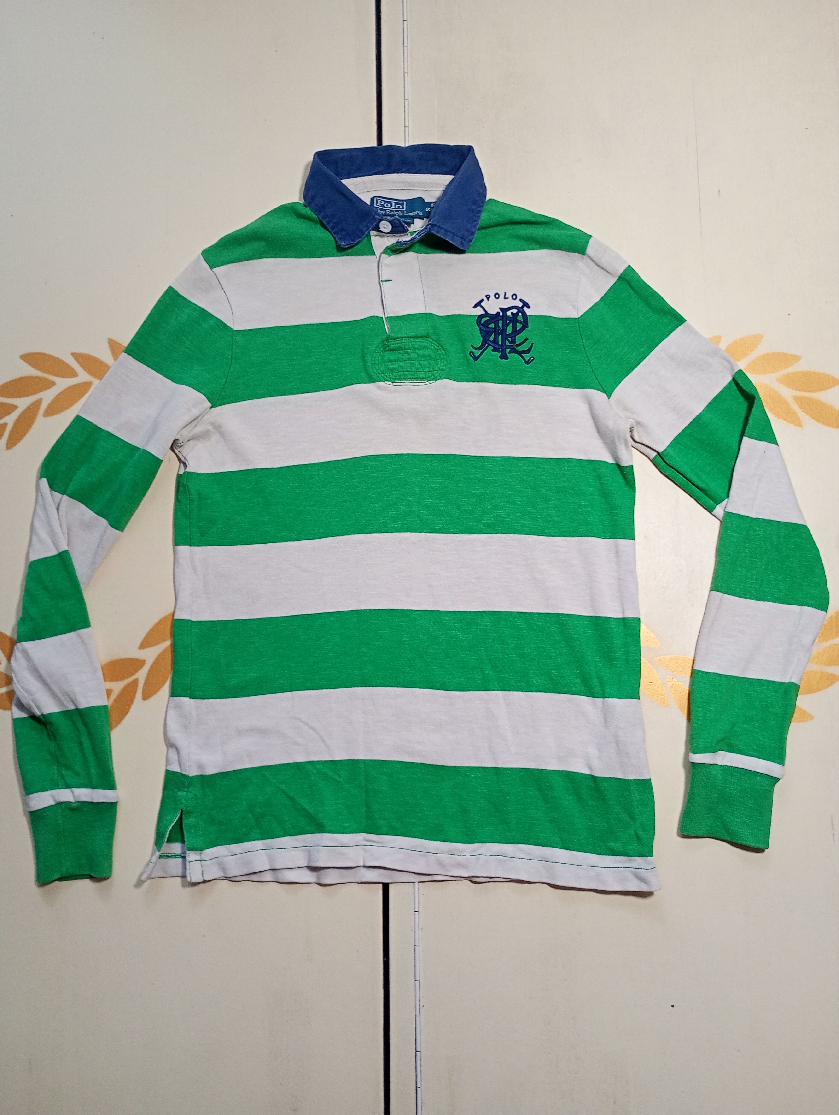 Polo Ralph Lauren Polo Ralph Lauren Rugby Shirt Vintage 90's Size US S / EU 44-46 / 1 - 1 Thumbnail
