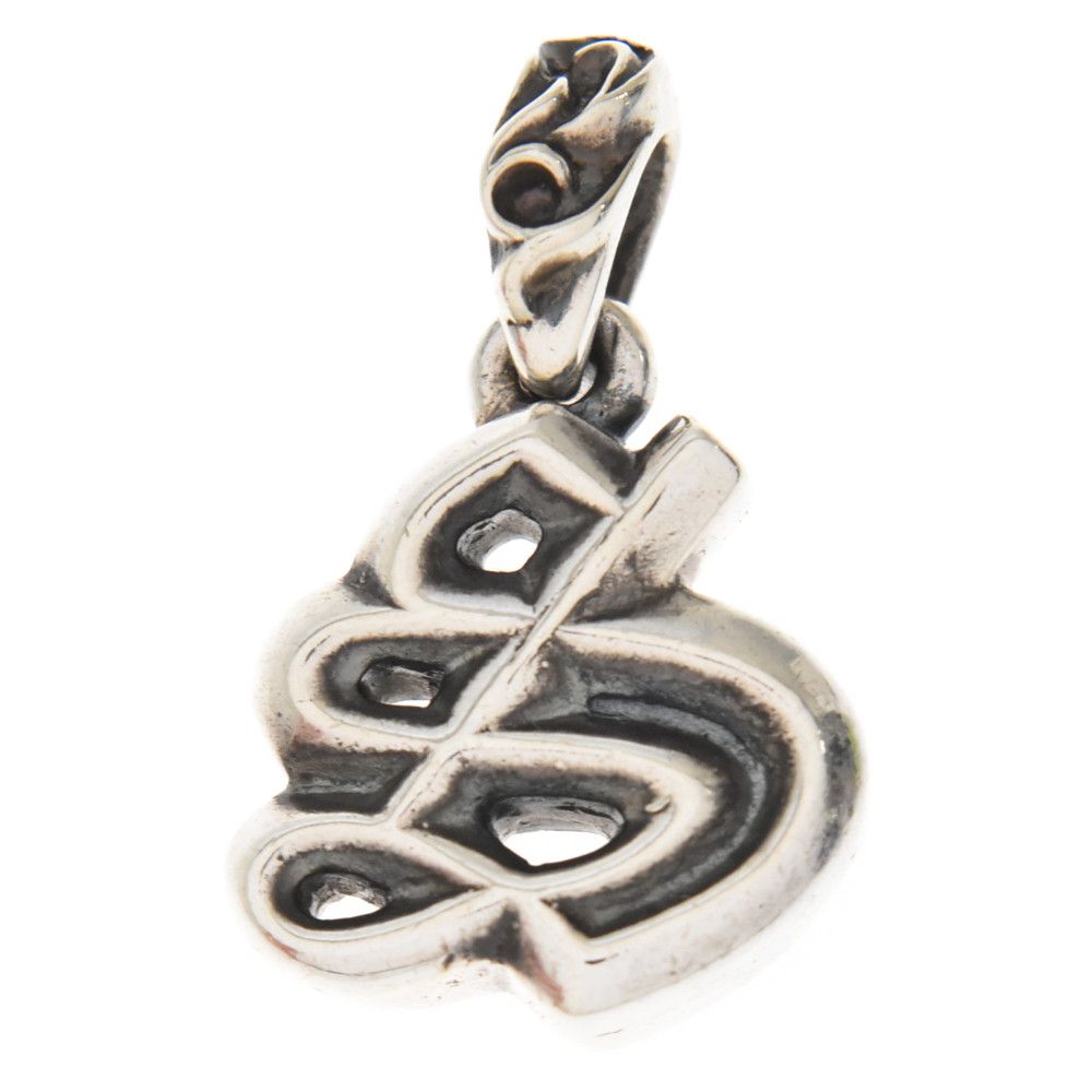 image of Chrome Hearts S Initial Charm in Silver, Men's