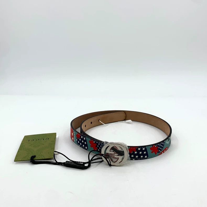 Gucci Gucci Colorful Strawberry Print Waist Belt-2506 Size ONE SIZE - 3 Thumbnail