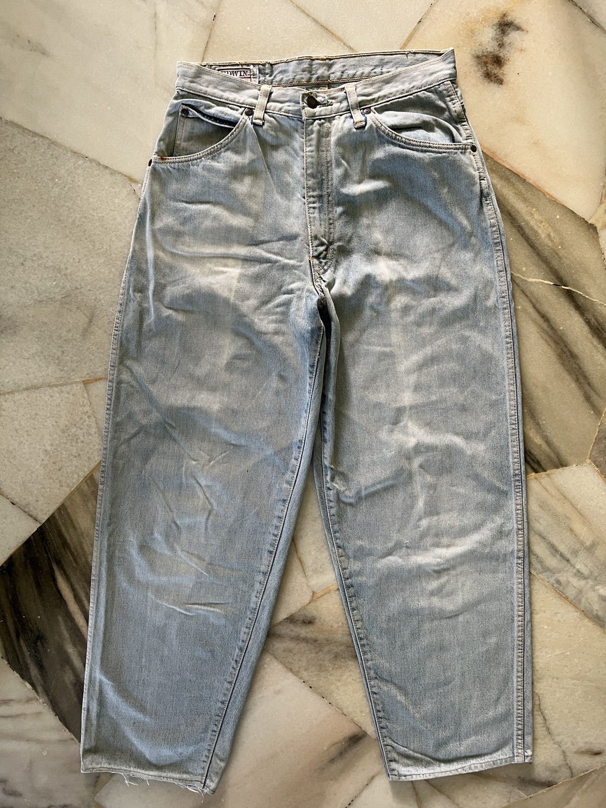 Edwin × Vintage RARE VINTAGE 70's EDWIN BAGGY JEANS Size US 31 - 4 Thumbnail