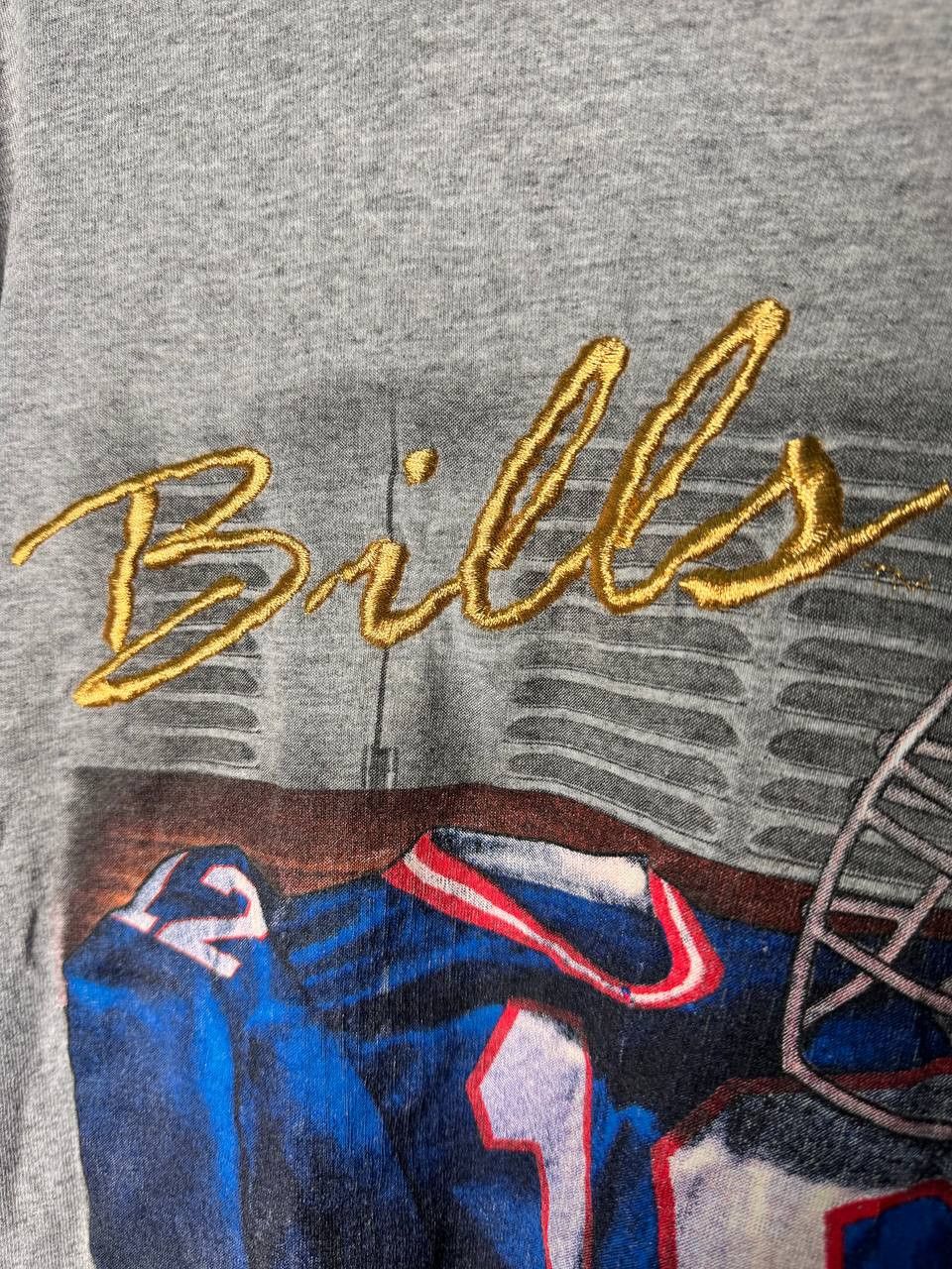 NFL Vintage 90s Buffalo Bills Football Single Stitch Sports Tee Size US L / EU 52-54 / 3 - 2 Thumbnail