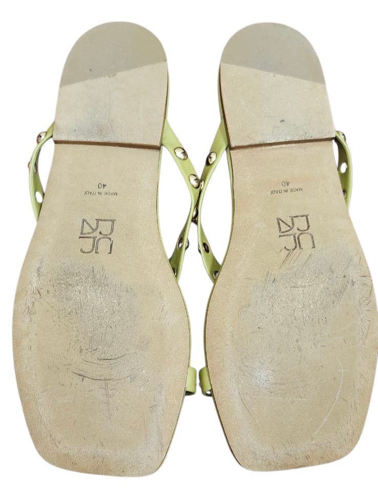 Ulla Johnson Ulla Johnson Olive Green Studded Sandals Square Toe Size US 9.5 / IT 39.5 - 8 Thumbnail