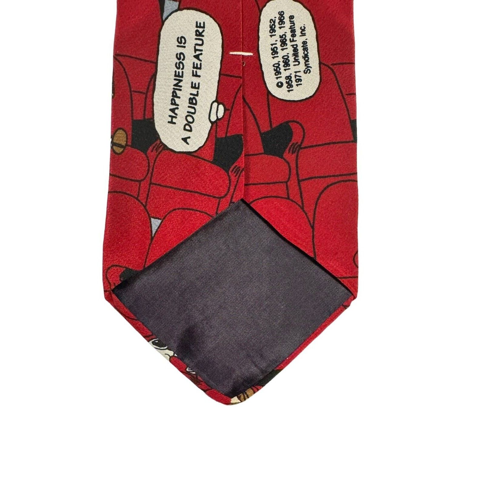 Peanuts Peanuts Happiness Is A Double Feature Snoopy Necktie Size ONE SIZE - 5 Thumbnail