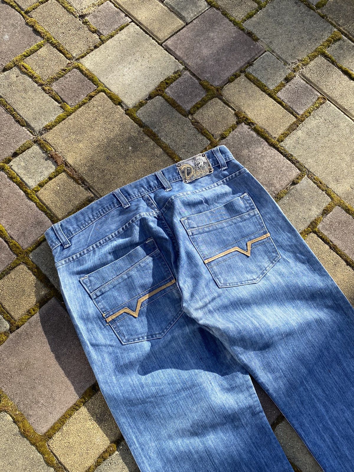 Diesel Vintage Diesel Washed Japanece Wide Flared Jeans Y2k Size L Size US 36 / EU 52 - 5 Thumbnail