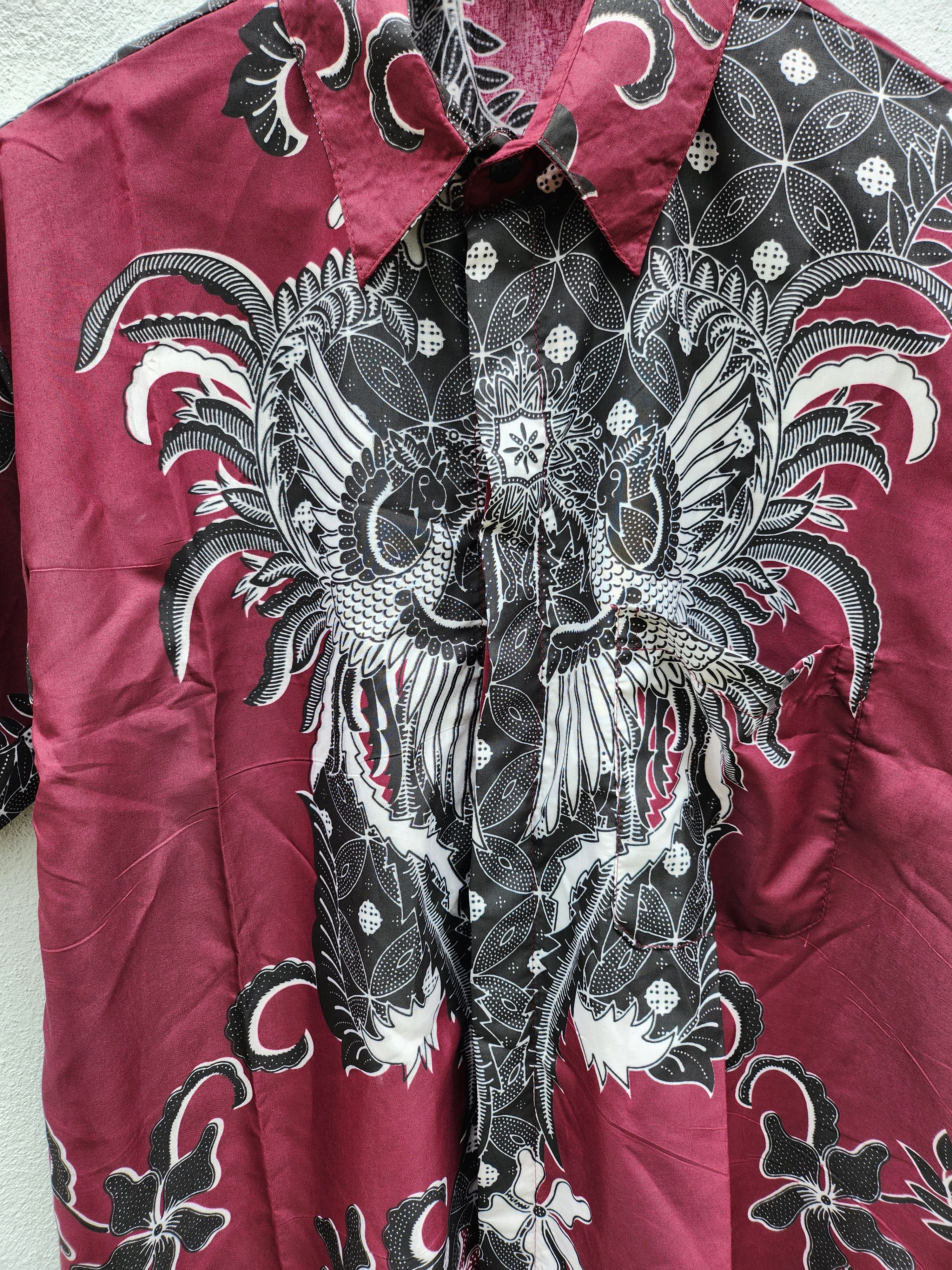 Batik Bay × Japanese Brand 💥Batik Motif Hawaiian Style Shirt Size US XL / EU 56 / 4 - 3 Thumbnail