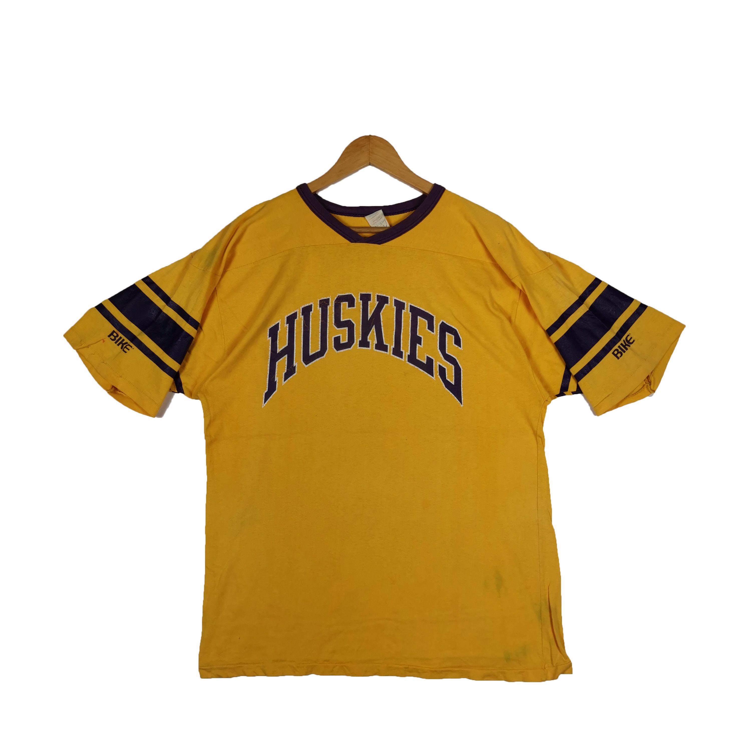 Vintage Vintage 90s Huskies T-Shirt Raglan NHL Sportswear Tees Size US L / EU 52-54 / 3 - 1 Thumbnail