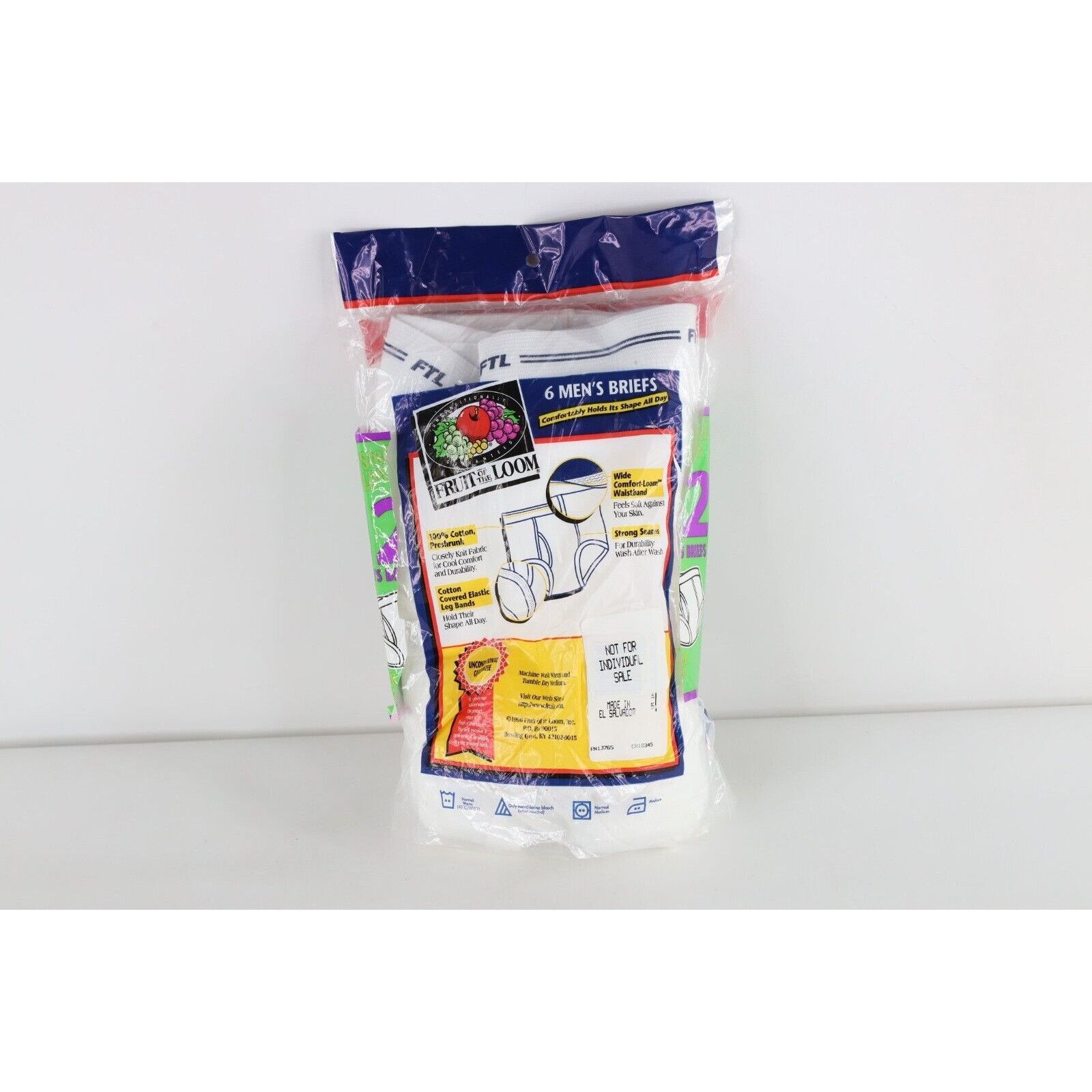 Fruit Of The Loom Deadstock Vintage 90s Fruit of the Loom 6 Pack Cotton Briefs Size ONE SIZE - 4 Thumbnail