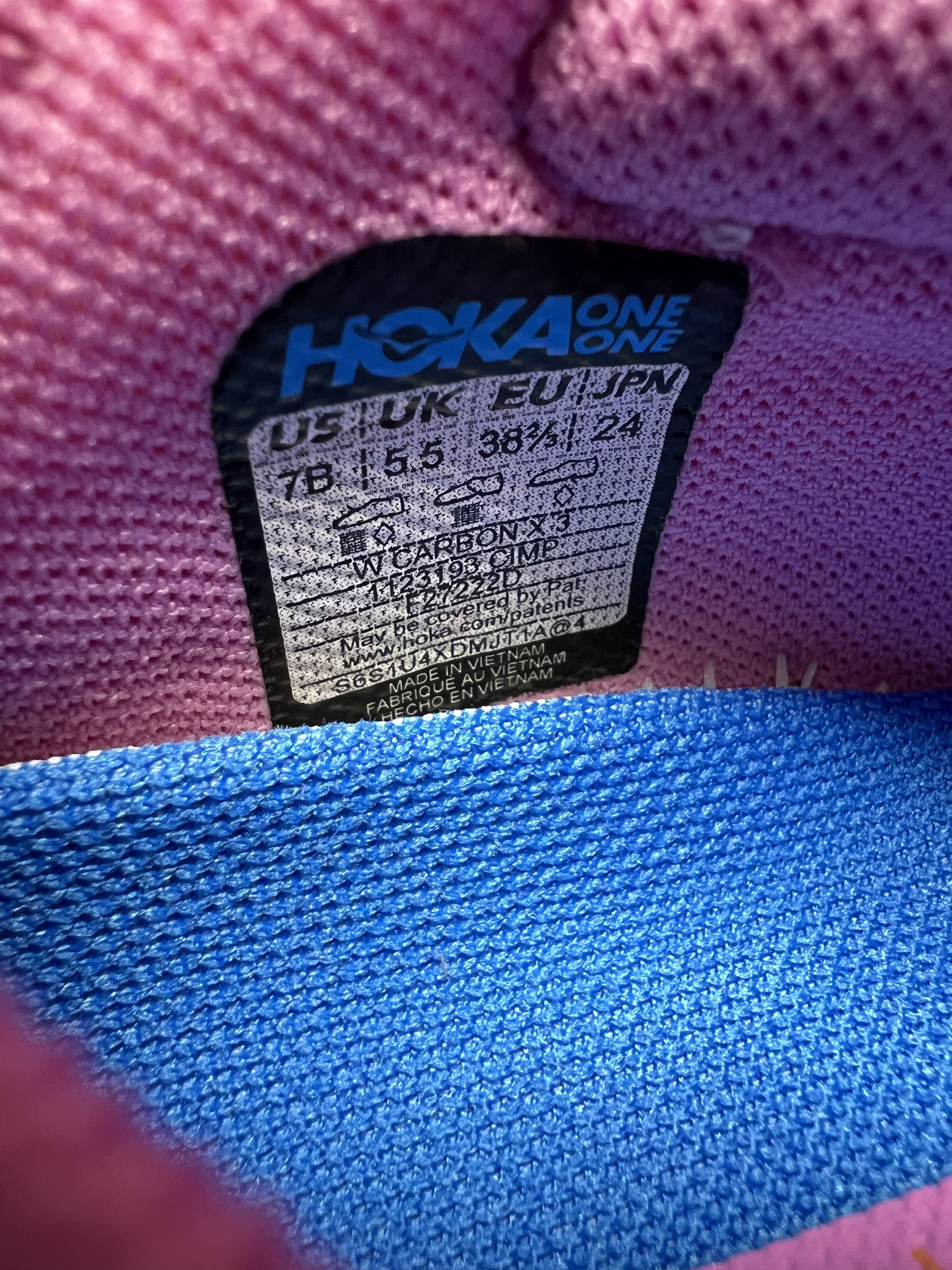 Hoka 7B Hoka One One Carbon X 3 Running Shoes Walking Gym Size US 7 / IT 37 - 9 Thumbnail