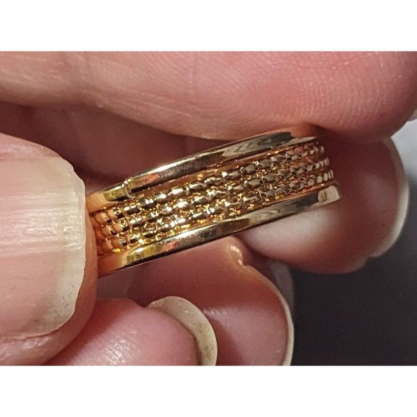 Other Gold Tone Rope Textured Fashion Ring Size 7 Size ONE SIZE - 12 Thumbnail