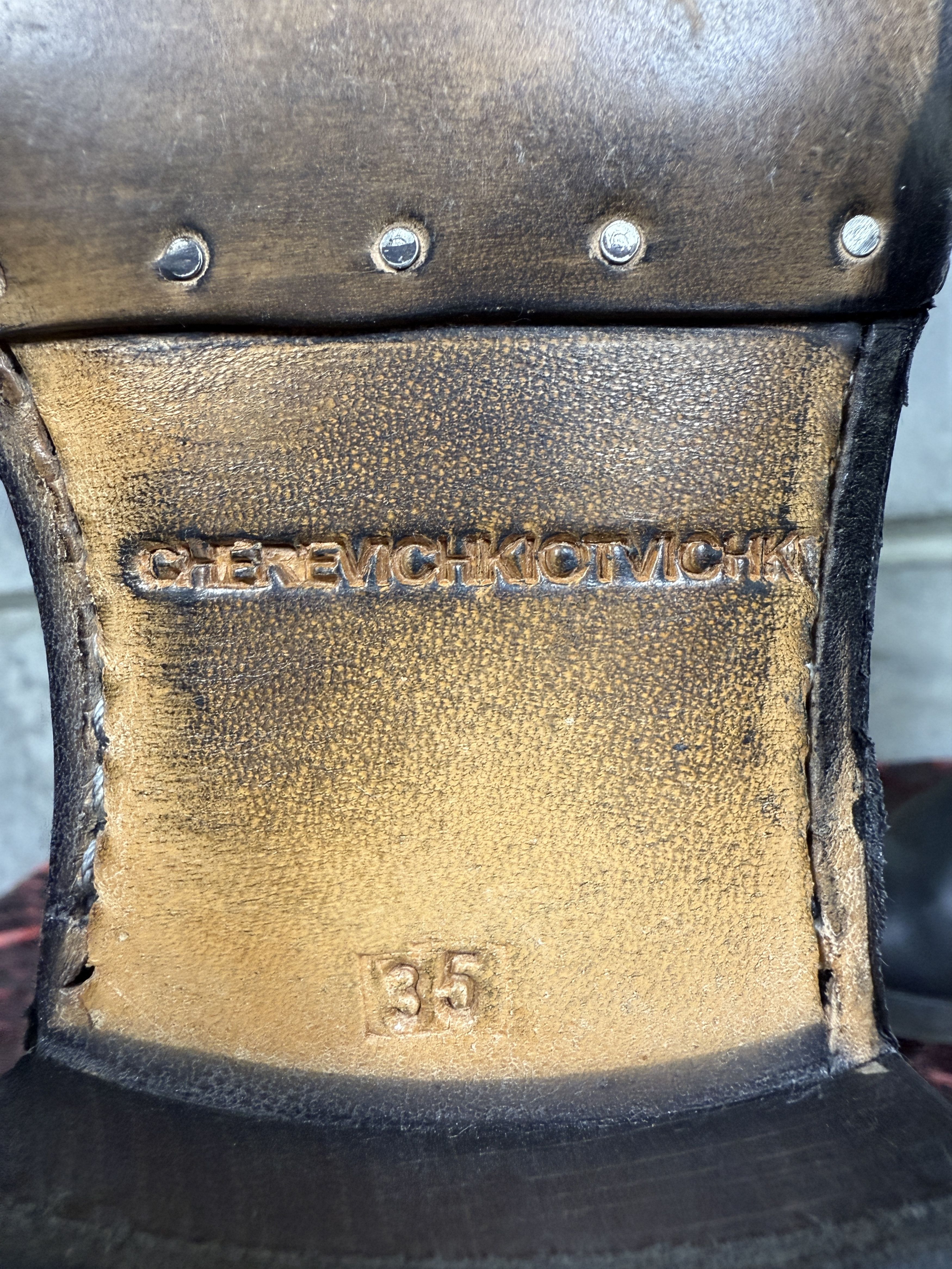 Cherevichkiotvichki $1.2k Cherevichkiotvichki Black Country Boots Size US 5 / IT 35 - 6 Thumbnail
