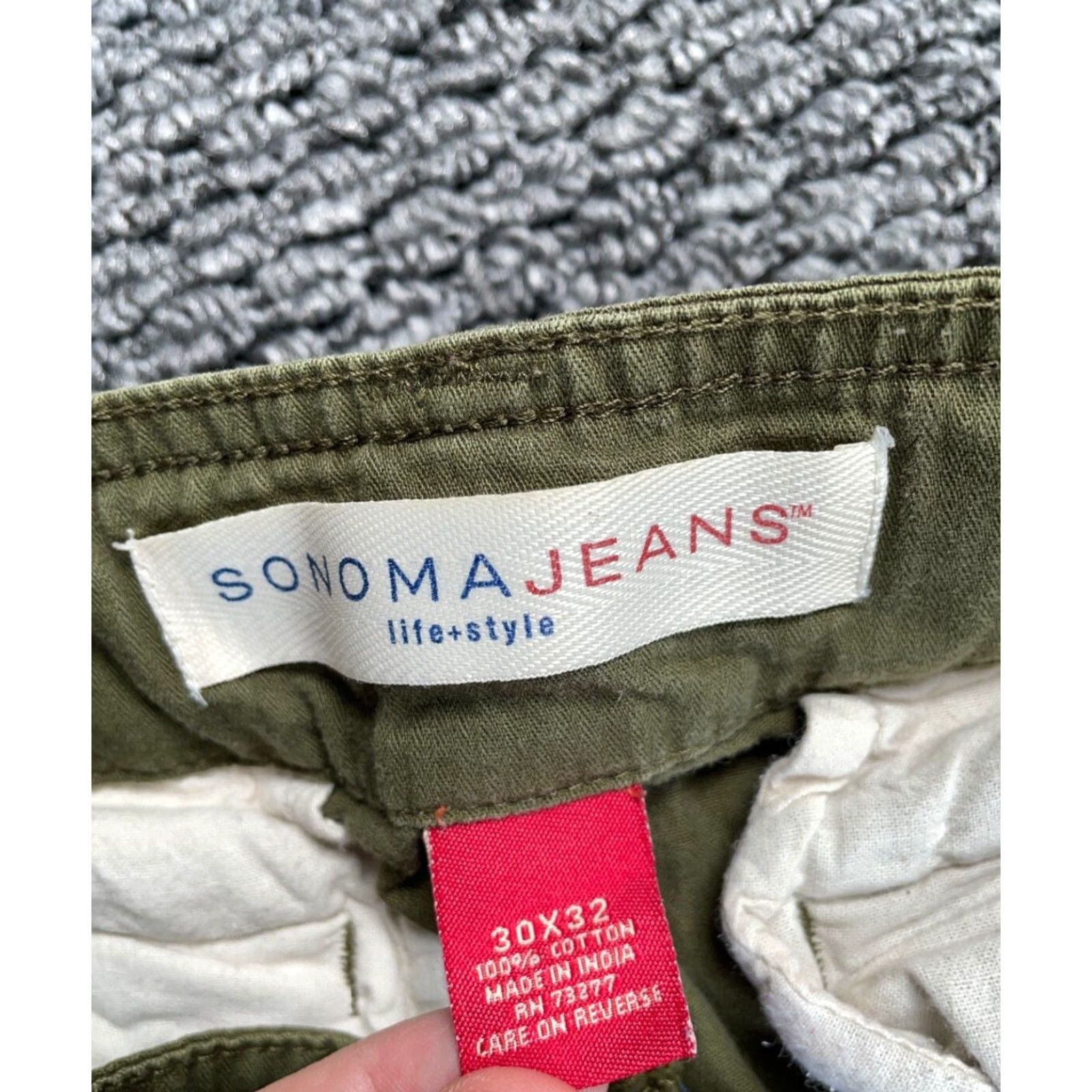 Vintage VINTAGE Sonoma Tactical Cargo Pants Mens 32 x 28 Green Straight Leg Workwear Outdoors Size US 30 / EU 46 - 3 Thumbnail