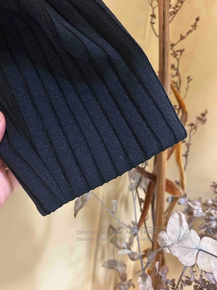 Chanel Chanel Black and white glitter striped round-neck jacket Size XXS / US 00 / IT 34 - 4 Thumbnail