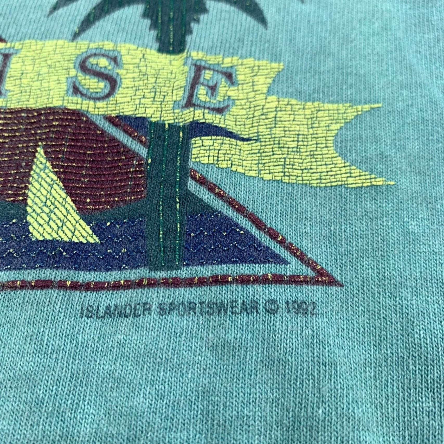 Vintage VINTAGE Jamaica T-Shirt Adult Large Green 90s Travel Island Rasta Mens Size US L / EU 52-54 / 3 - 3 Thumbnail