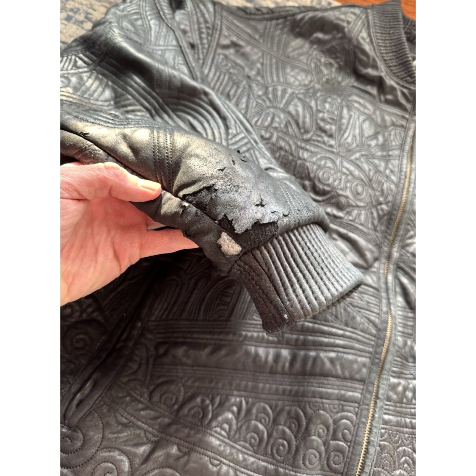 Vintage VINTAGE Max Leather Jacket 6XL Black Lambskin City Hip Hop Mens Vintage 90s Size US XXL / EU 58 / 5 - 2 Thumbnail