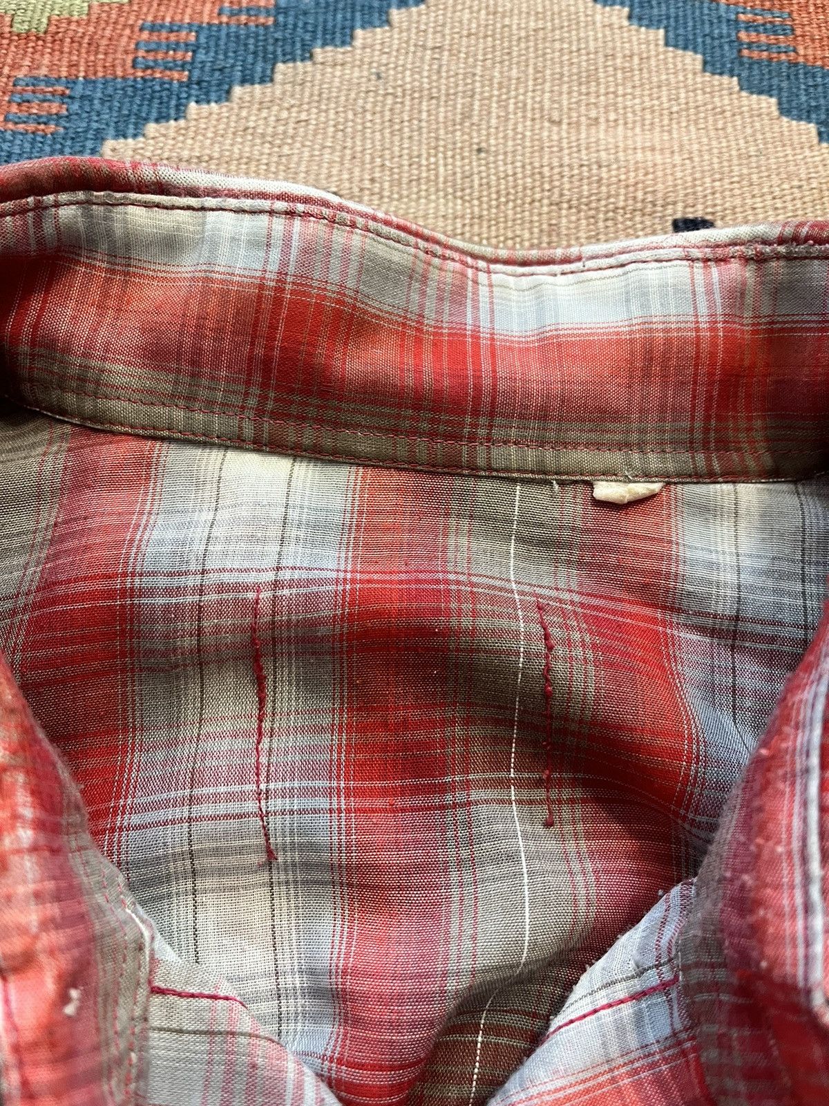 Japanese Brand Vintage cropped thrashed western Pearl snap shirt RARE Size US M / EU 48-50 / 2 - 8 Thumbnail