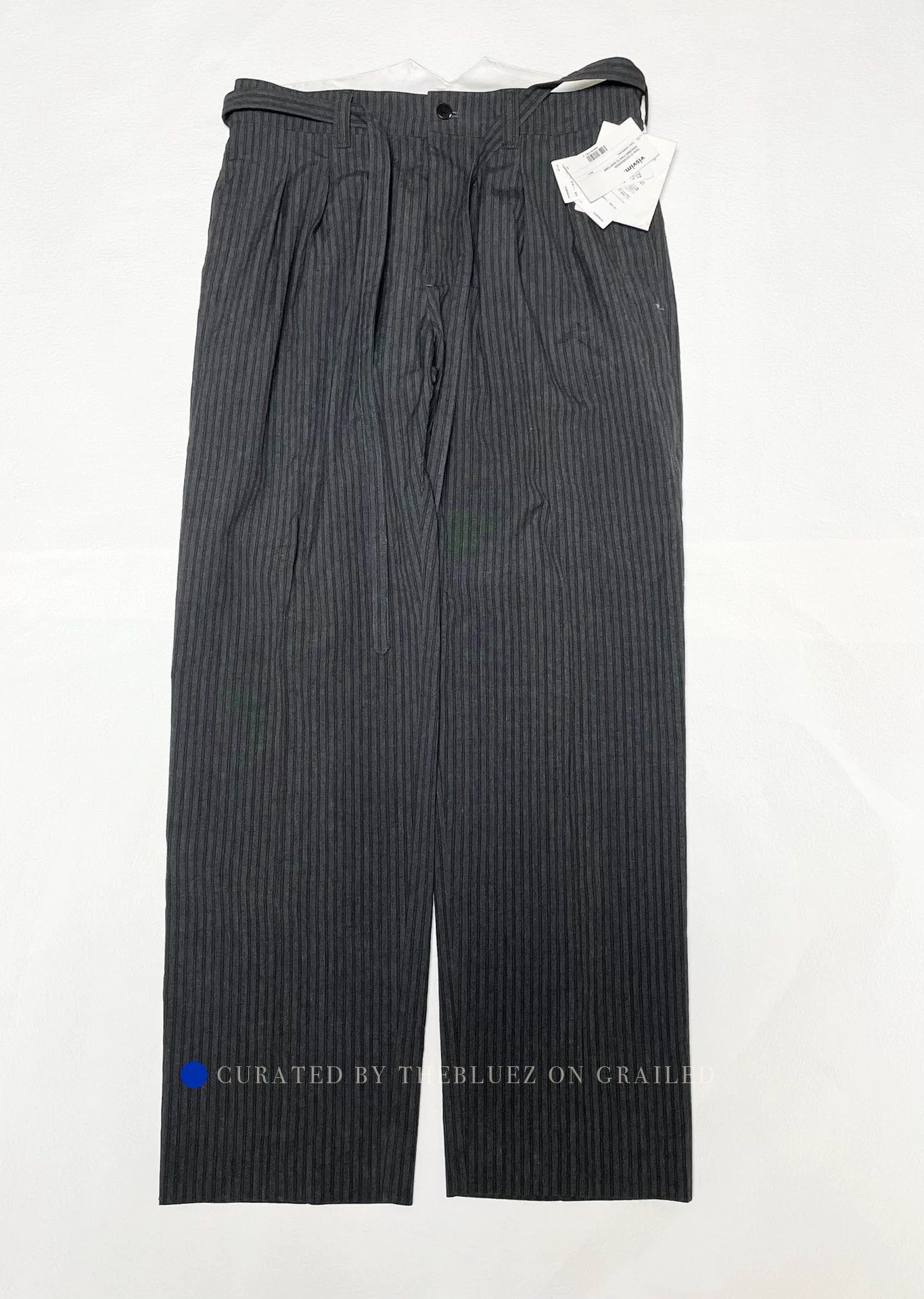 Visvim Black Stripe Casual Pants in Size 34 Size US 34 / EU 50 - 1 Thumbnail