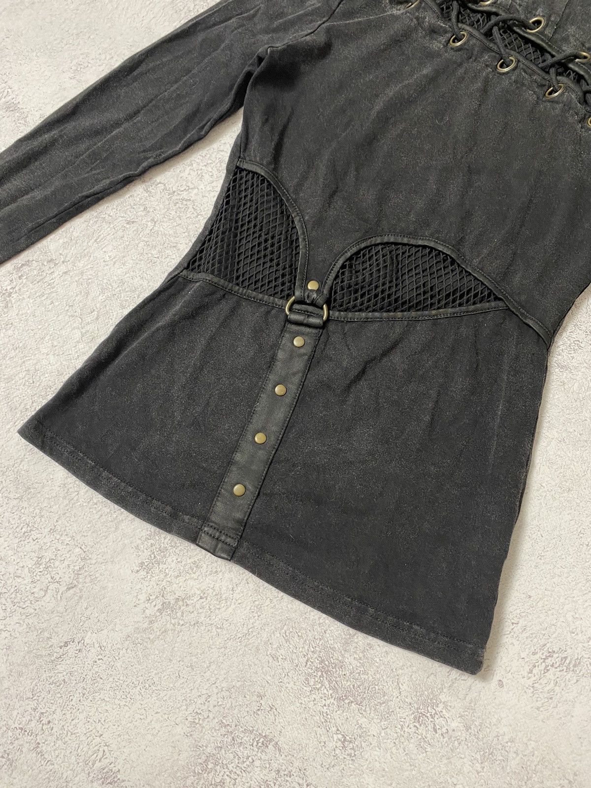 Japanese Brand Women’s Avant Garde Punk Rave Top Size XS-S Size XS / US 0-2 / IT 36-38 - 7 Thumbnail