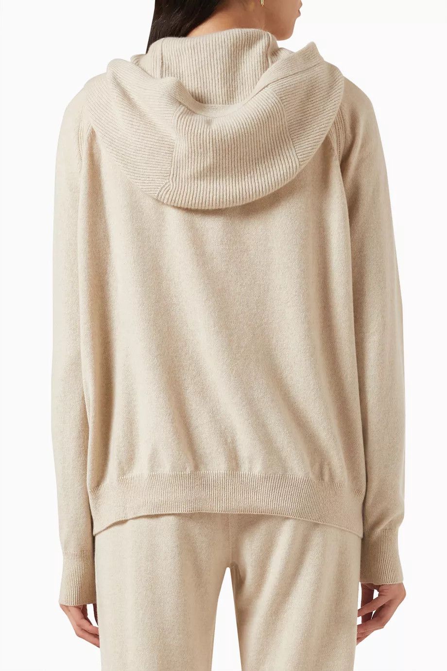 Loro Piana o1w1db10225 Hooded Bomber Jacket in Beige Size M / US 6-8 / IT 42-44 - 3 Thumbnail