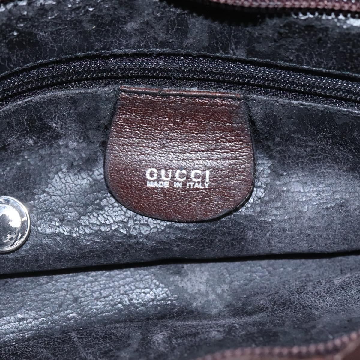 Gucci GUCCI Tote Bag Leather Brown Size ONE SIZE - 16 Thumbnail