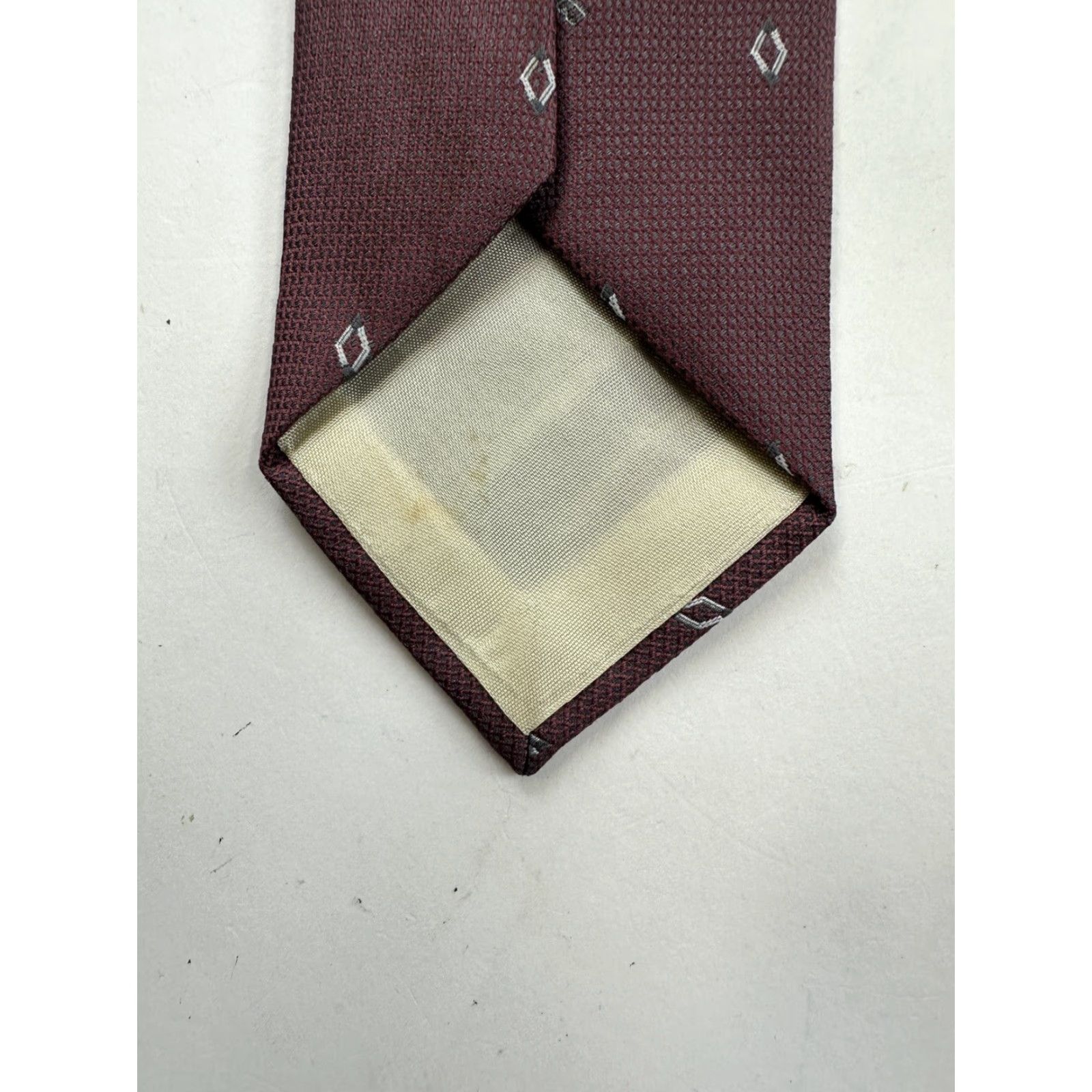 Oscar De La Renta Oscar de la Renta Tie Red Necktie Men Classic Size ONE SIZE - 5 Thumbnail