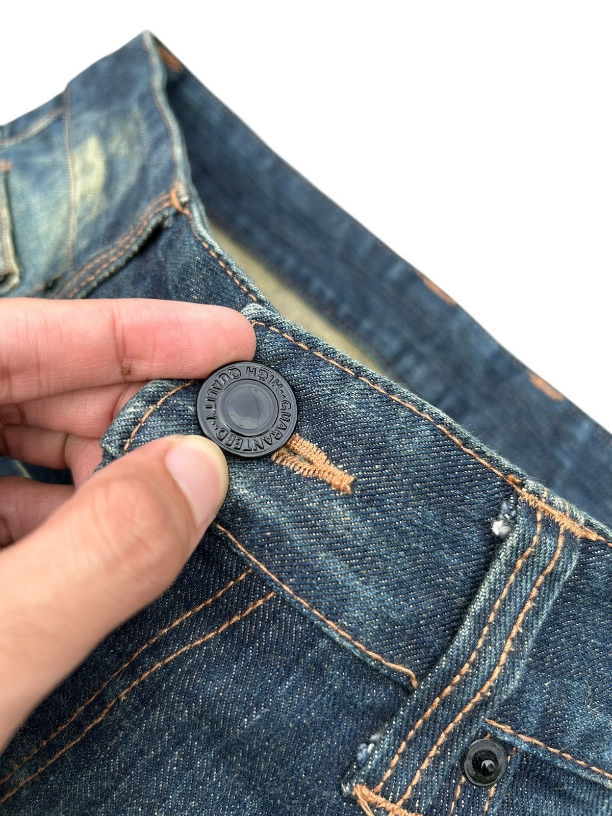 Kapital Soul Of Freedom Japanese Punk Rusty Faded Denim Jeans Size US 36 / EU 52 - 5 Thumbnail