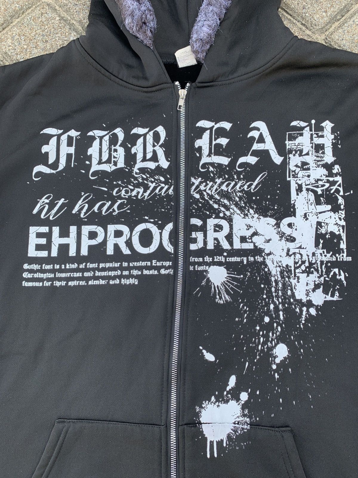 If Six Was Nine Fur hoodie ehprogress poem Ifsixwasnine Lgb Style Size US L / EU 52-54 / 3 - 5 Thumbnail