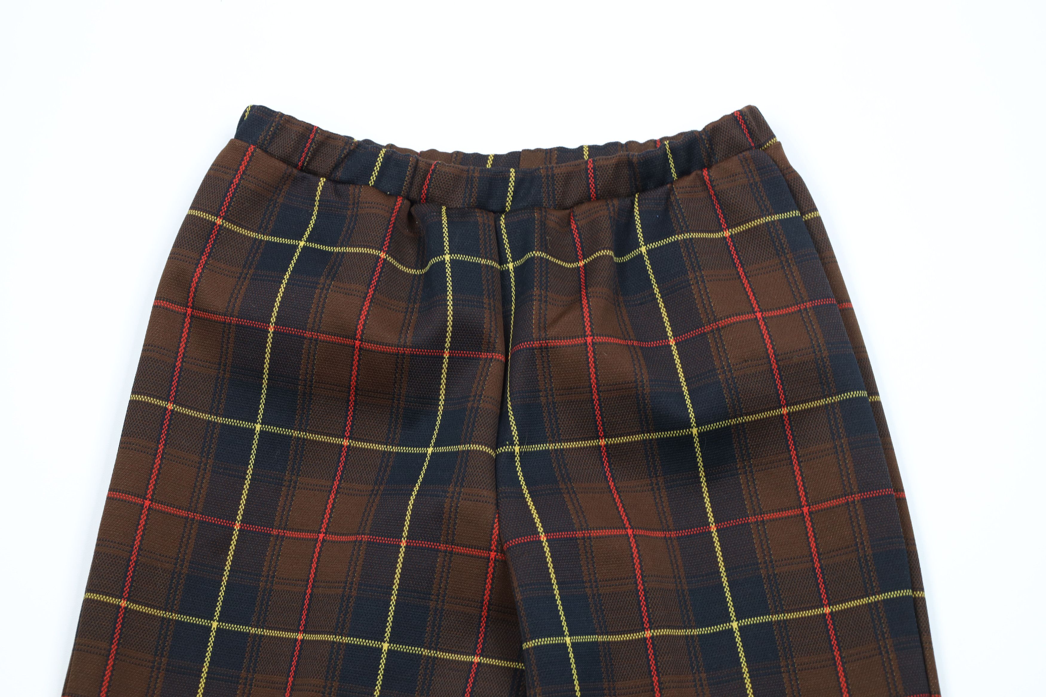 Vintage Vintage 70s Streetwear Wide Leg Bell Bottoms Pants Plaid USA Size 36" / US 14 / IT 50 - 2 Thumbnail